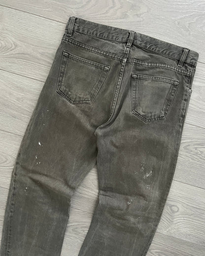 Helmut Lang 1990s Grey Painter Denim Jeans - Size 32