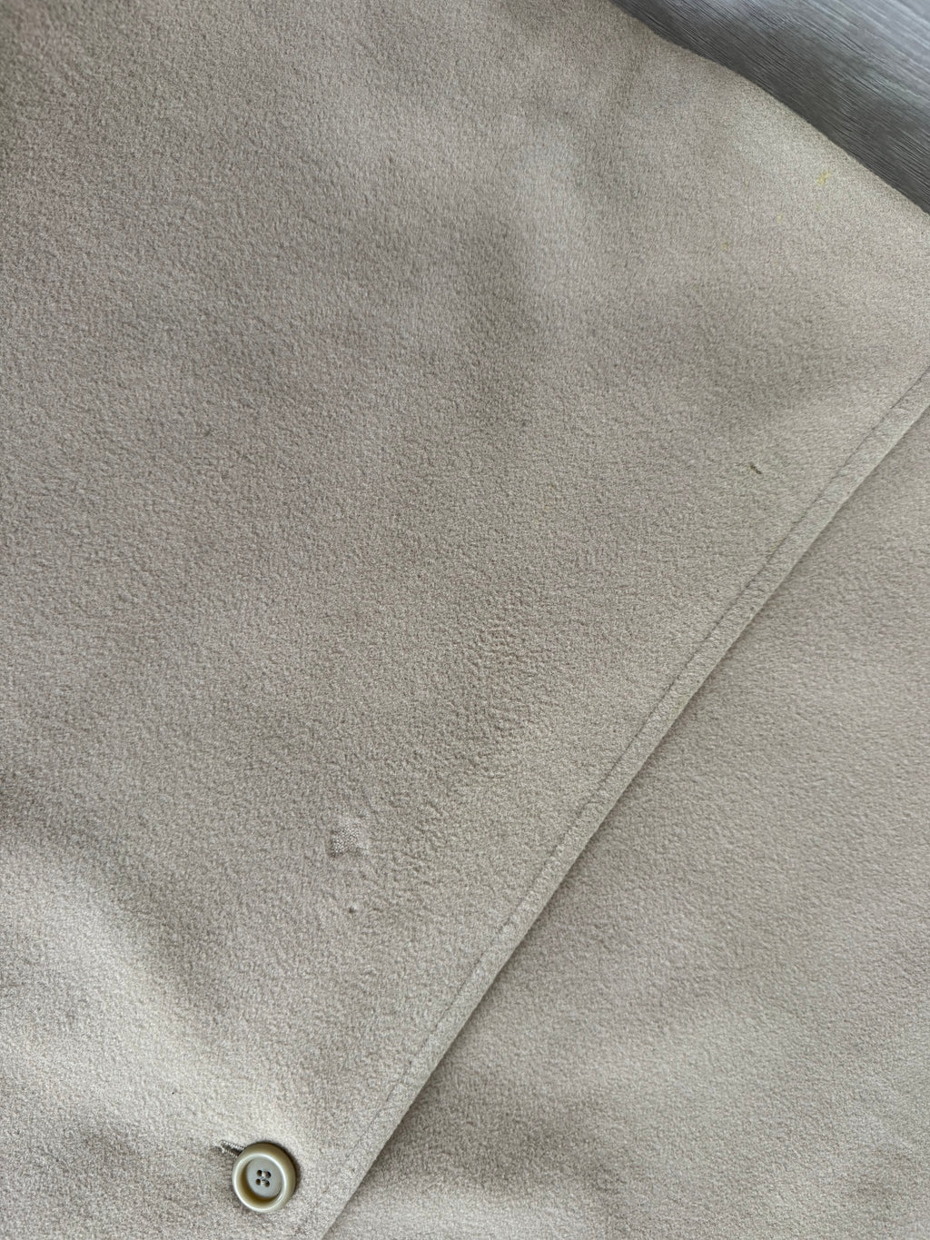 Hugo Boss 1980s 'De Tomaso' Wool Overcoat Cream - Size XL