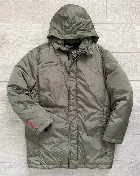 Prada Sport FW1999 Goose Down Technical Puffer Parka - Size L