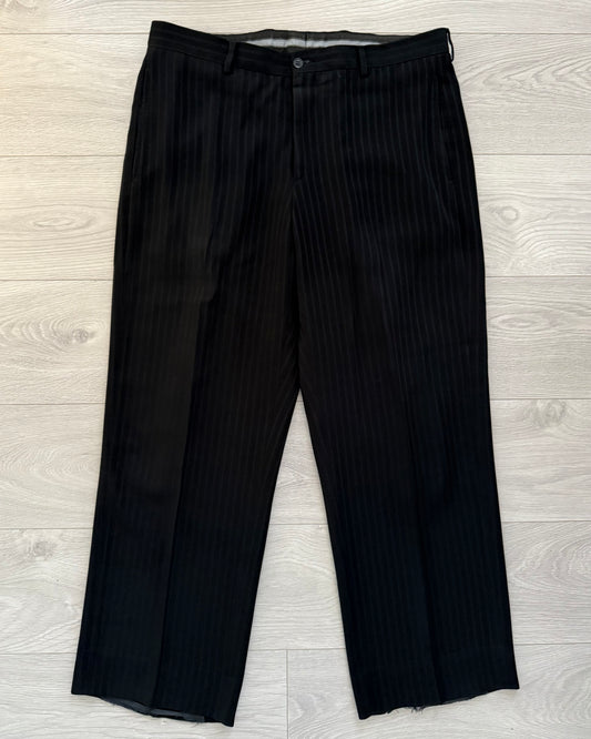 Giorgio Armani 1990s Striped Relaxed Trousers - Size 34