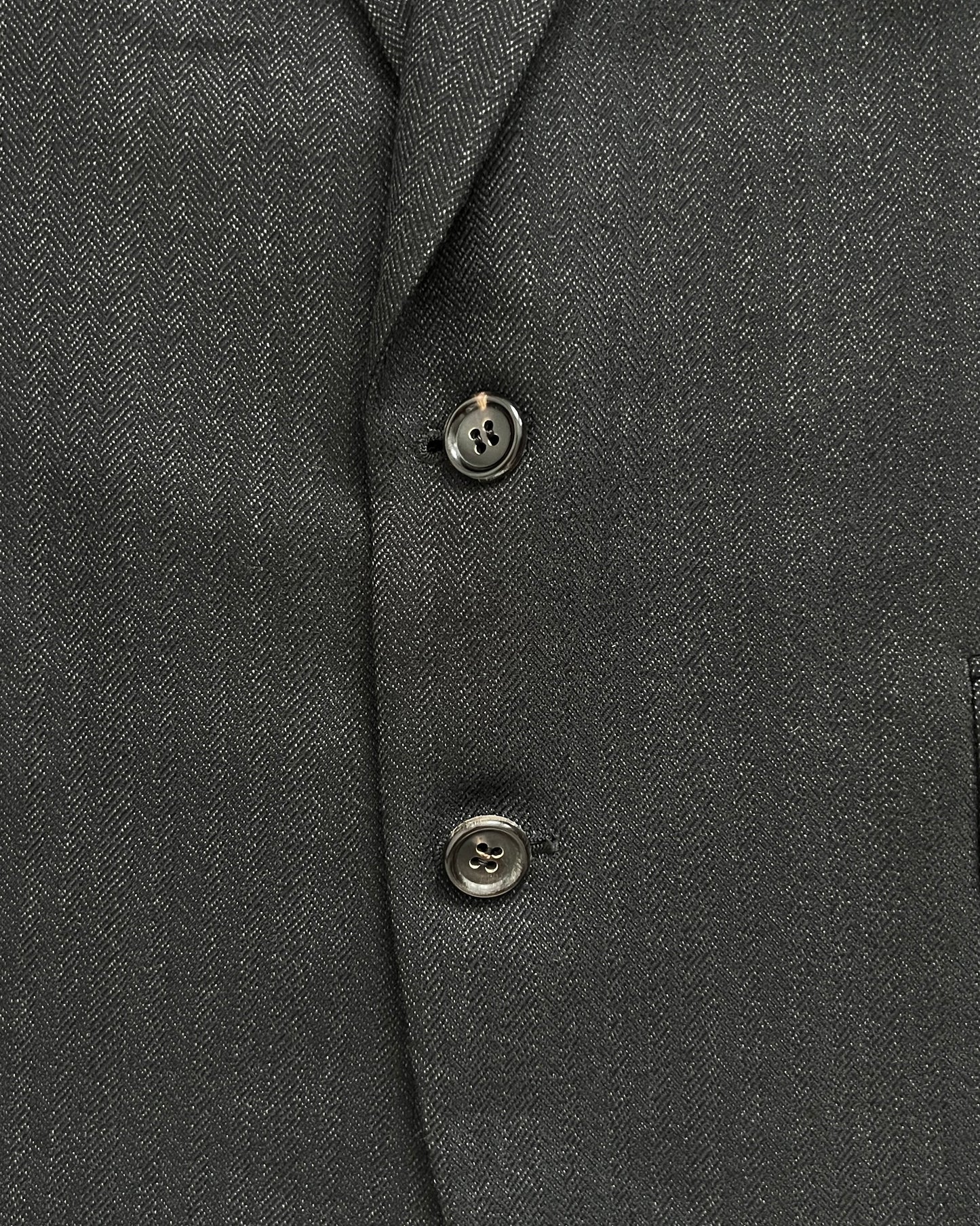 Comme Des Garcons Homme Deux 1995 Pleated Herringbone Suit - M Jacket / 30" Waist