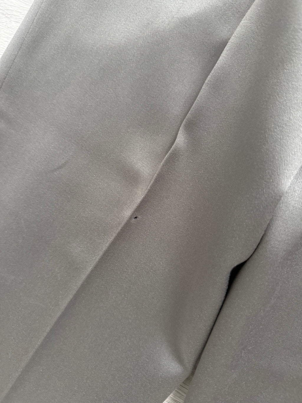 Hugo Boss 1980s 'Mitford' Peak Lapel Double Breasted Pleated Taupe Green Suit - Size L Jacket / 30" Waist