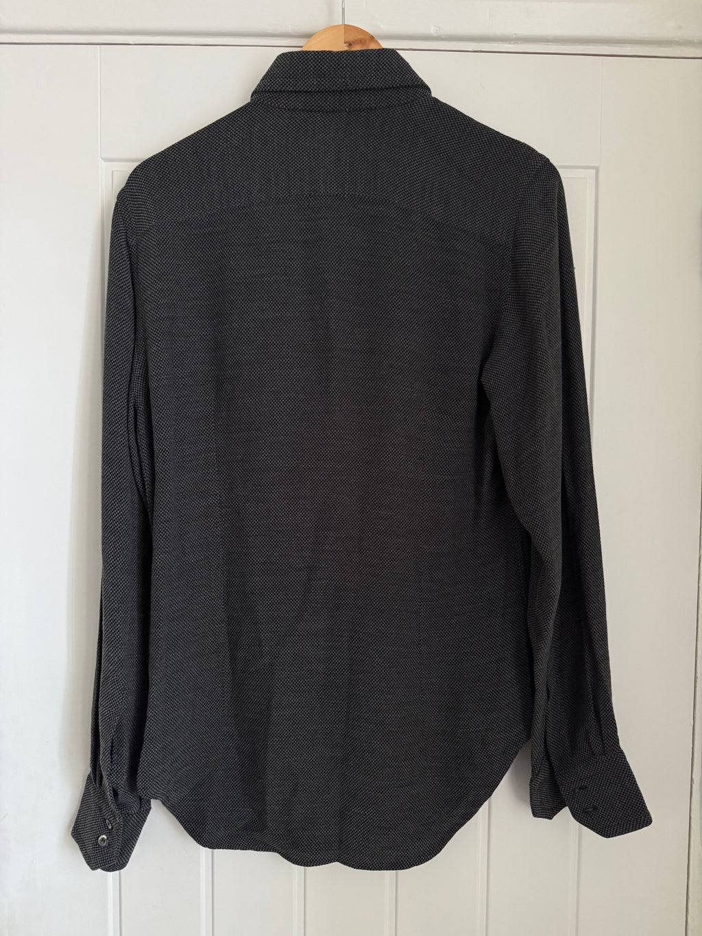 Giorgio Armani Black Label 1990s Spear Collar Shirt - Size S