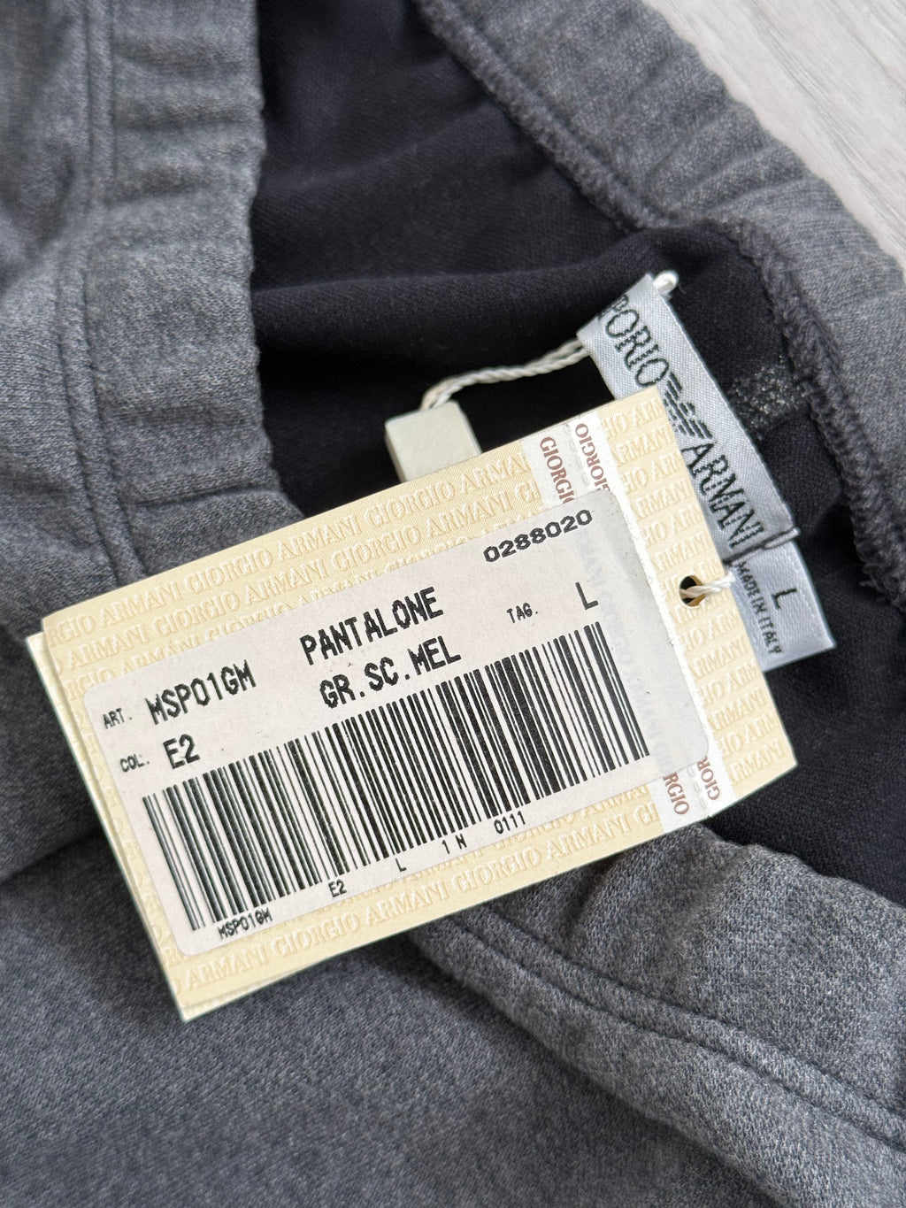 Emporio Armani 1990s Grey Pleated Tracksuit Set - Size M