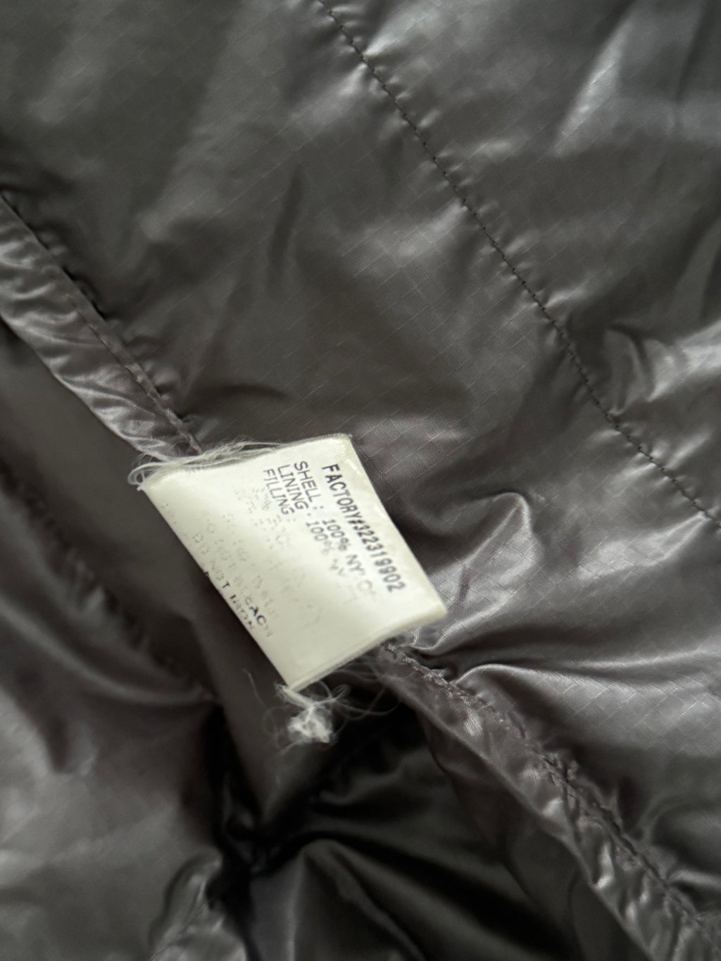 Montbell 00s Square Stitch Snap Front Down Jacket - Size L