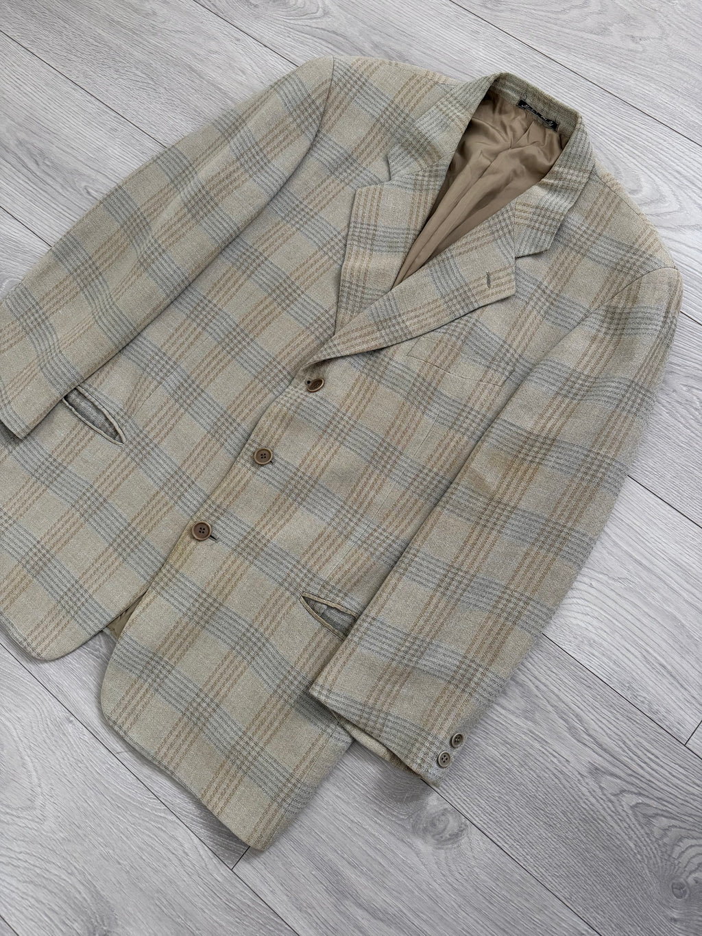 Giorgio Armani 1980s 3B Linen Cotton Textured Sport Jacket Blazer - Size XL