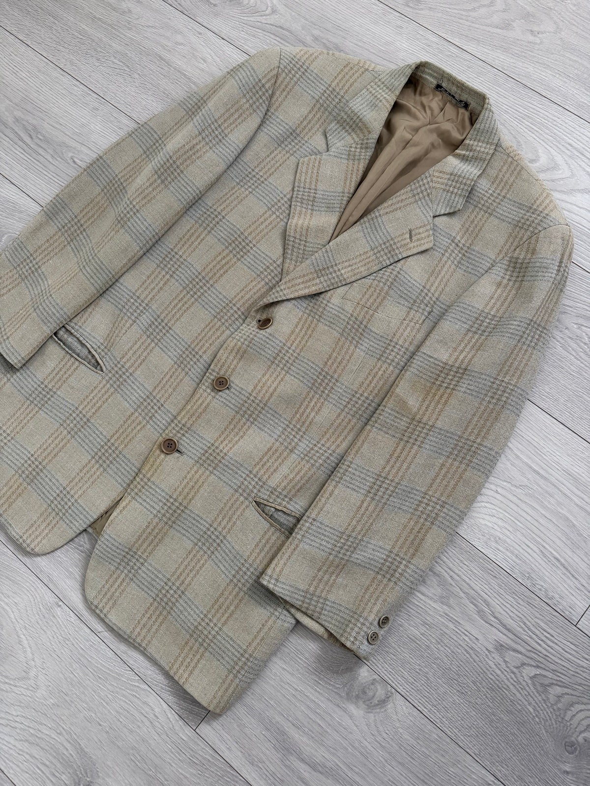 Giorgio Armani 1980s 3B Linen Cotton Textured Sport Jacket Blazer - Size XL