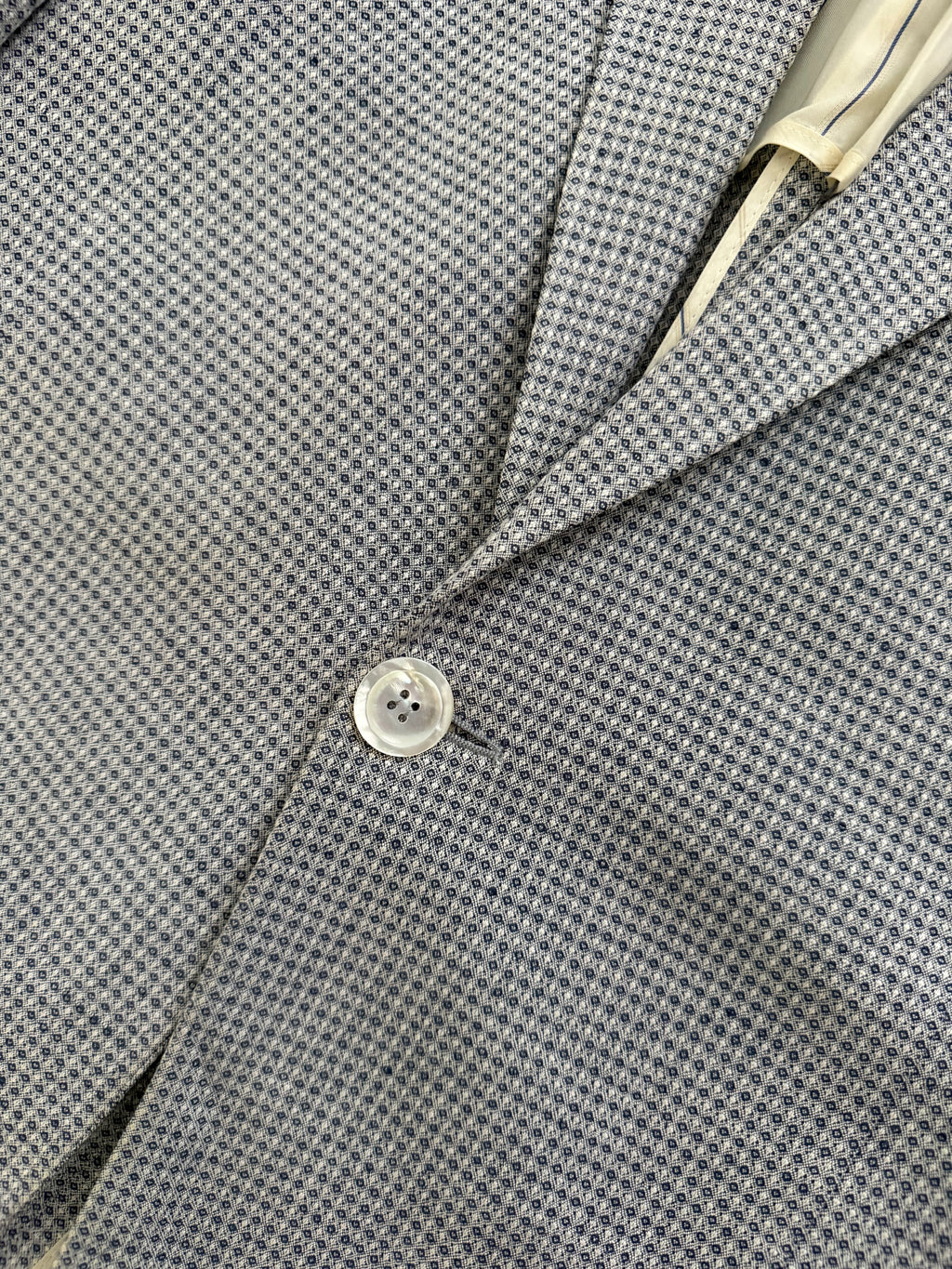 Giorgio Armani Black Label 1990s Peaked Lapel 1B Textured Sports Blazer Jacket - Size XL