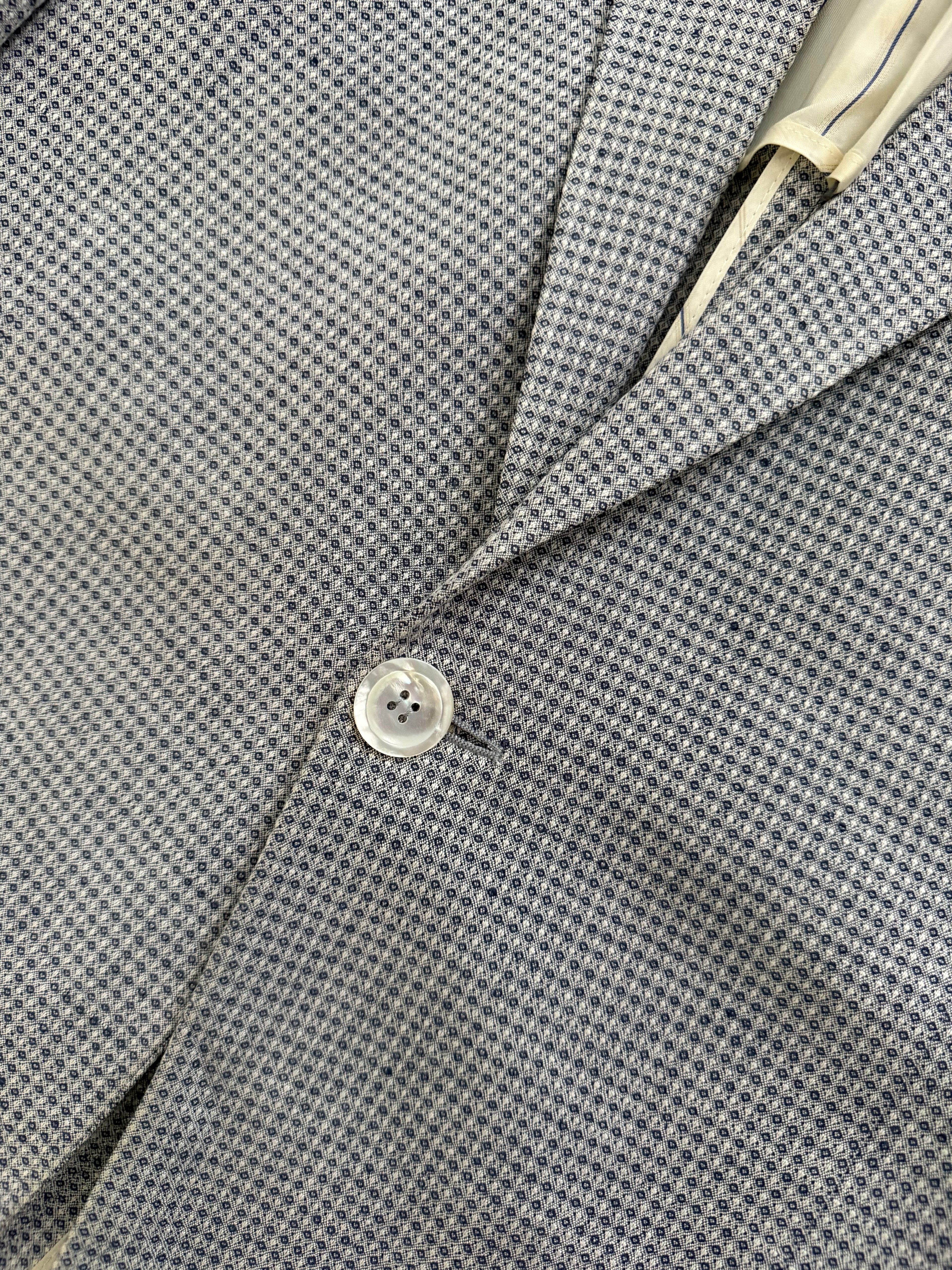 Giorgio Armani Black Label 1990s Peaked Lapel 1B Textured Sports Blazer Jacket - Size XL