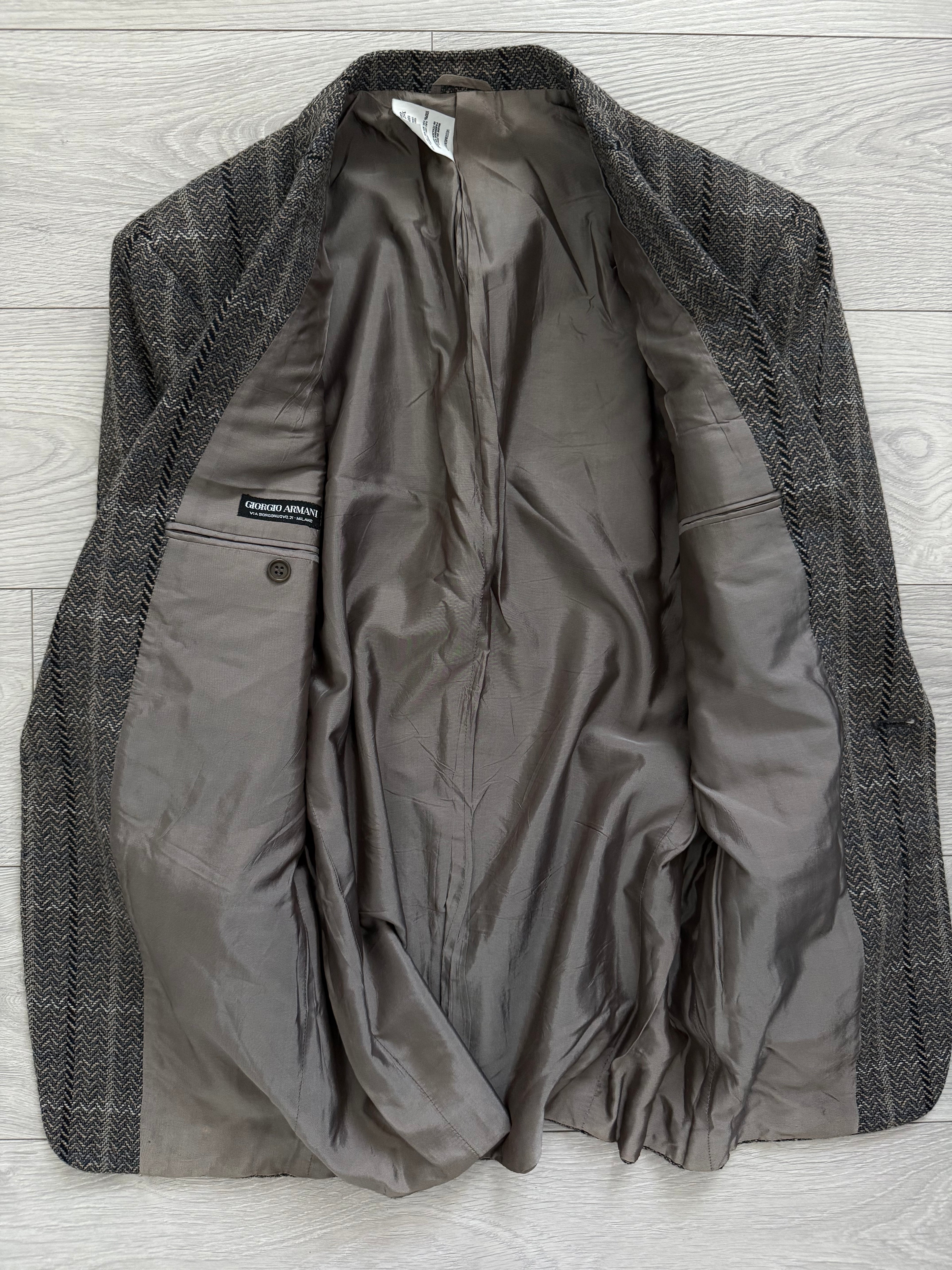 Giorgio Armani Black Label 1990s 2B Textured Sports Jacket Blazer - Size S