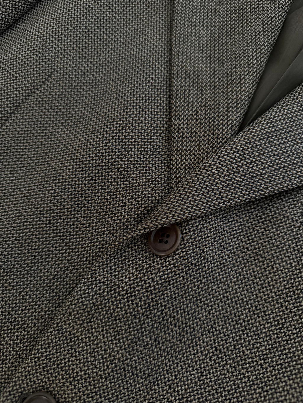 Valentino 1980s 3B Textured Wool Sport Jacket Blazer  - Size XL