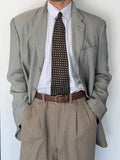 Emporio Armani 1990s 3B Textured Wool Blend Sports Jacket Blazer - Size L