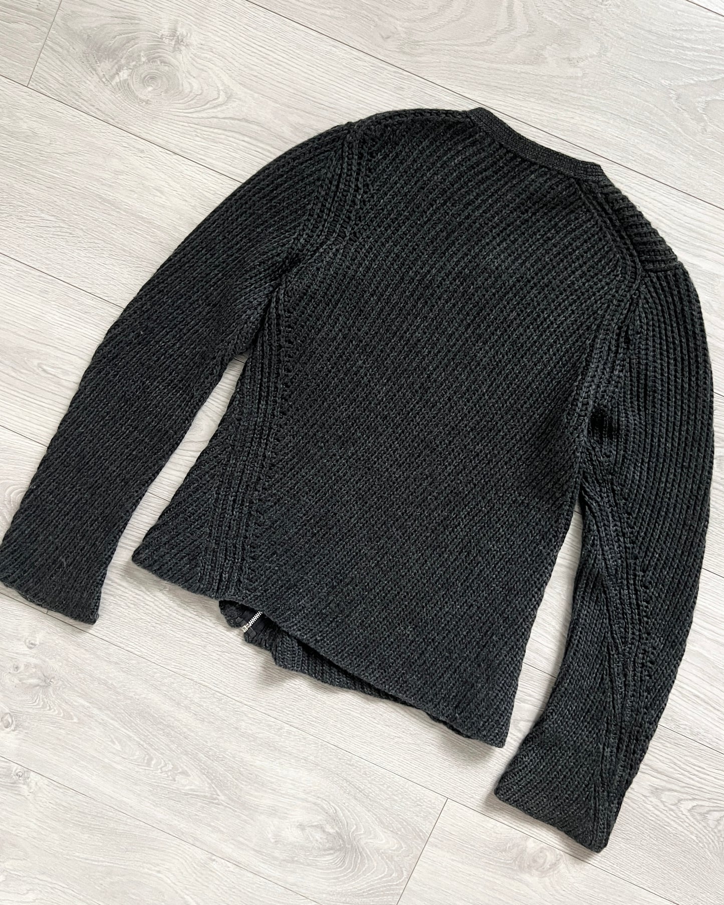 Comme Des Garcons Homme Plus AW1997 Twisted Zip-Front Knit - Size S