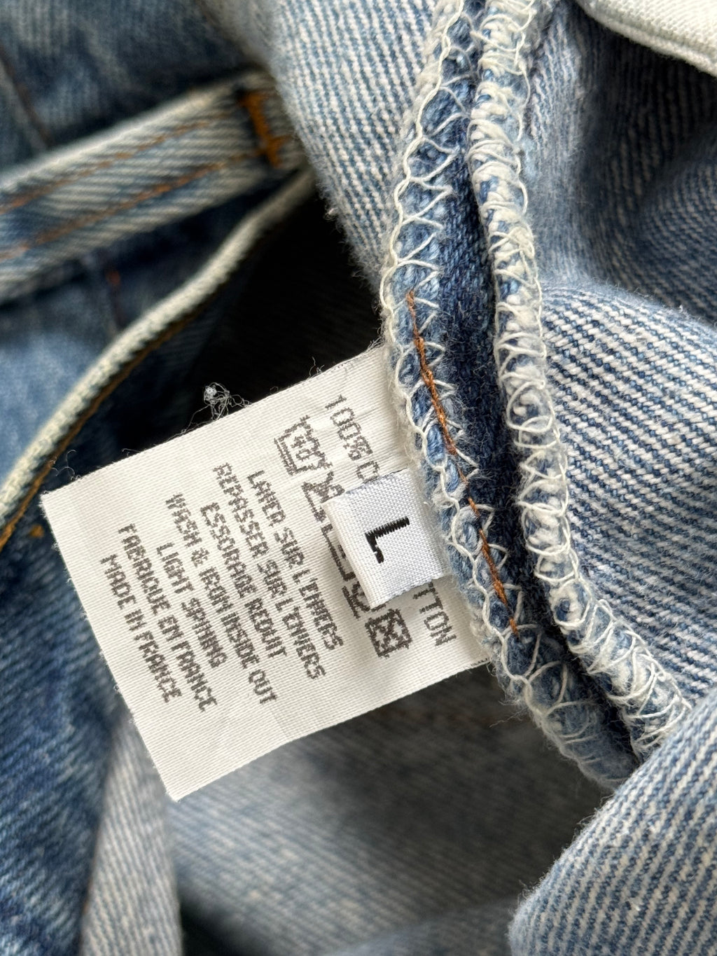 Maison Martin Margiela Artisanal Line (0)(10) SS2000 Re-Worked Exposed Zip Denim Jeans - Size 31" Waist