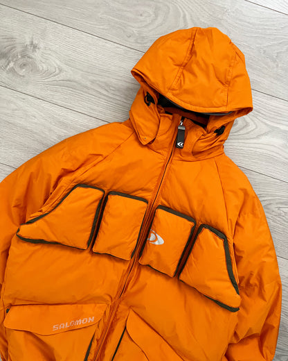 Salomon 1990s 3D Panelled Technical Down Puffer Jacket - Size L