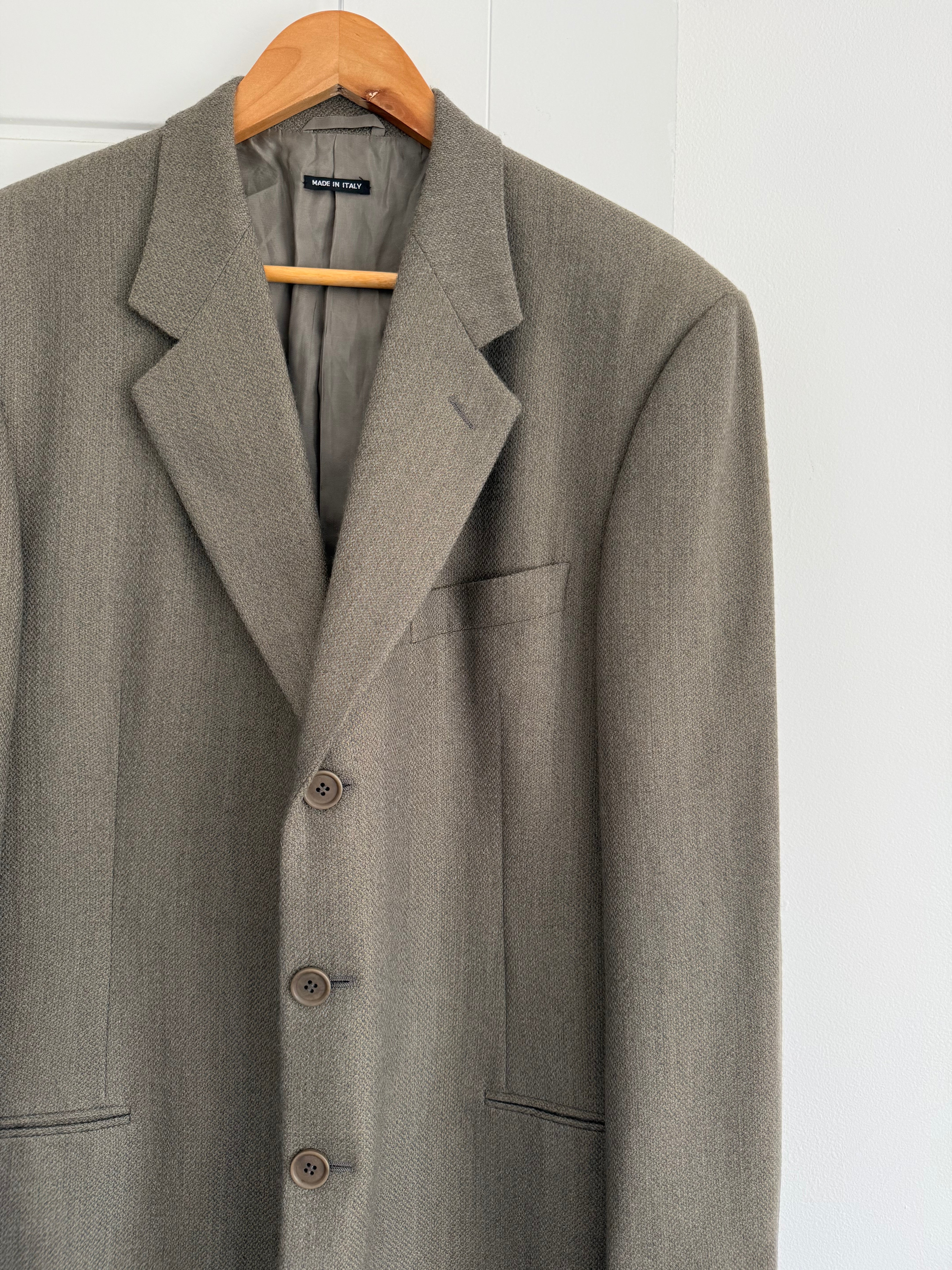 ジャケット・アウター 90s giorgio armani 3b tailored jacket Giorgio Armani Black Label 1990s 3B Wool Cashmere Taupe Sports