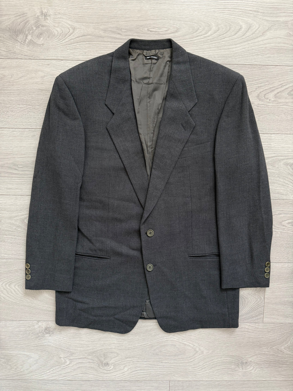 Giorgio Armani 1990s 3-B Pleated Wool Suit - Size L Jacket / 34" Waist