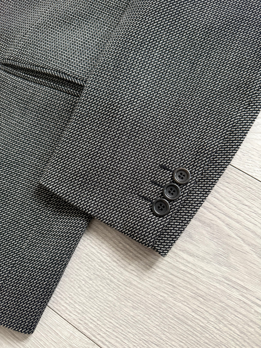 Armani 1990s 3B Wool Textured Sport Jacket Blazer - Size M