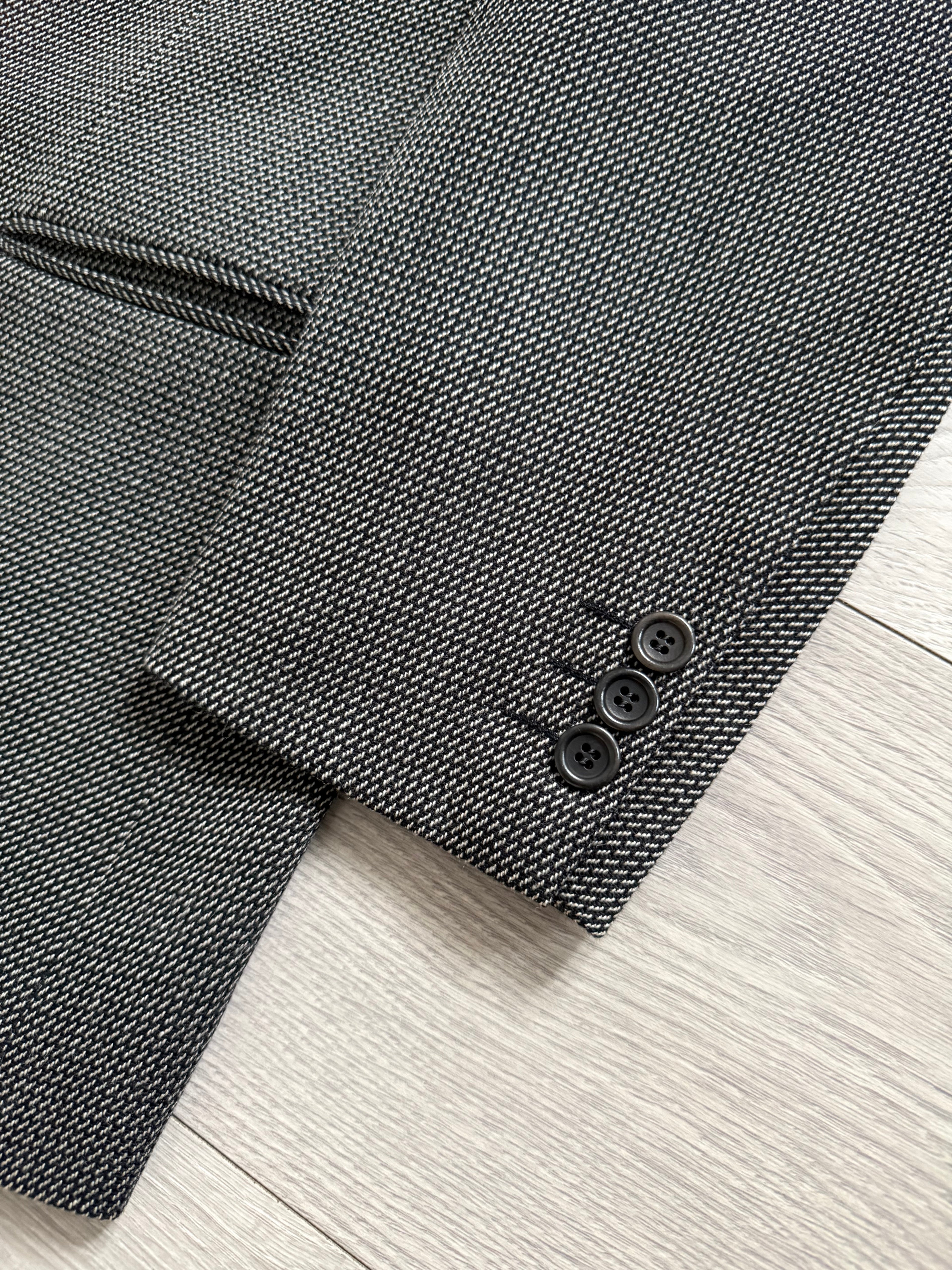 Armani 1990s 3B Wool Textured Sport Jacket Blazer - Size M