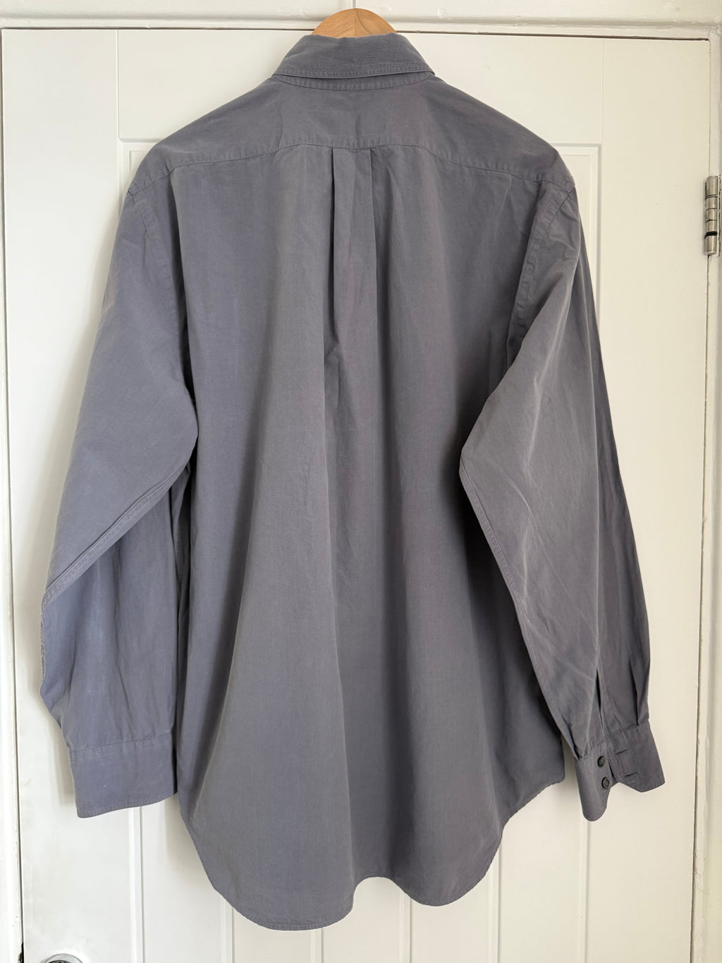 Emporio Armani 1990s Mauve Cotton Shirt - Size L