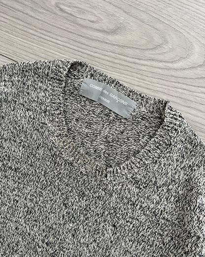 Comme Des Garcons Homme 1992 Linen-Silk Marled Knit Sweater - Size S