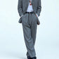 Armani 1990s Pleated Grey Wool Relaxed Suit - L Jacket / 36" Waist