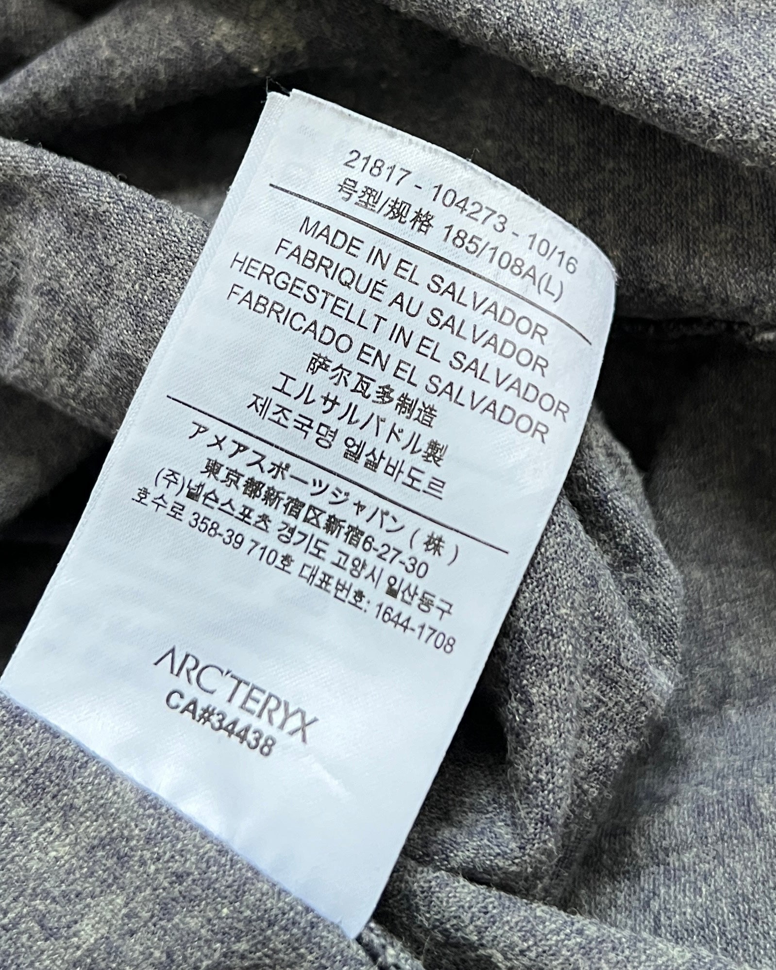 Arcteryx LEAF Assault FR Combat Shirt in Wolf Grey, Made in El Salvador - Size M, L & XL