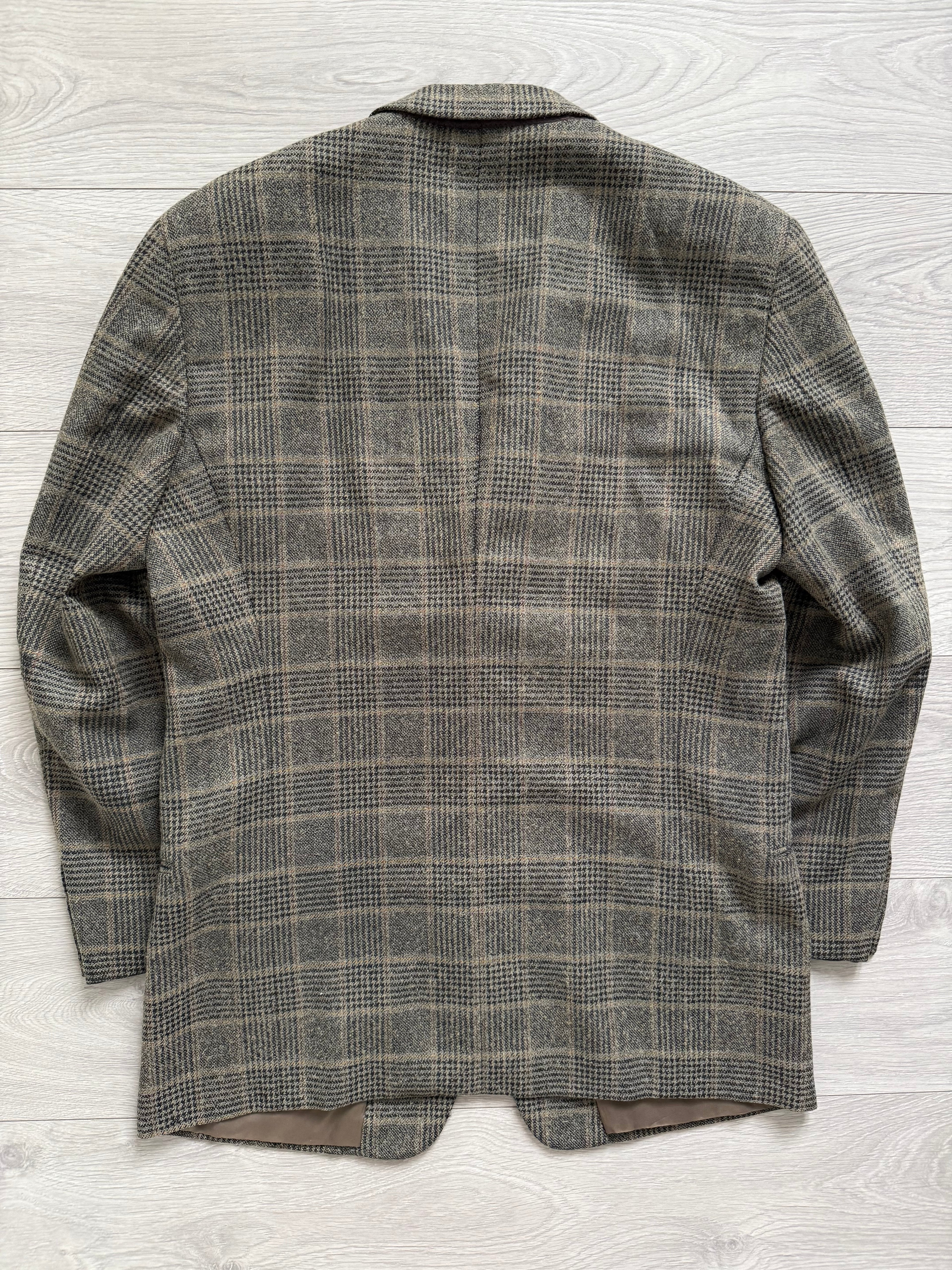 Giorgio Armani 1980s Rolled 3B Textured Wool Sport Jacket Blazer - Size XL
