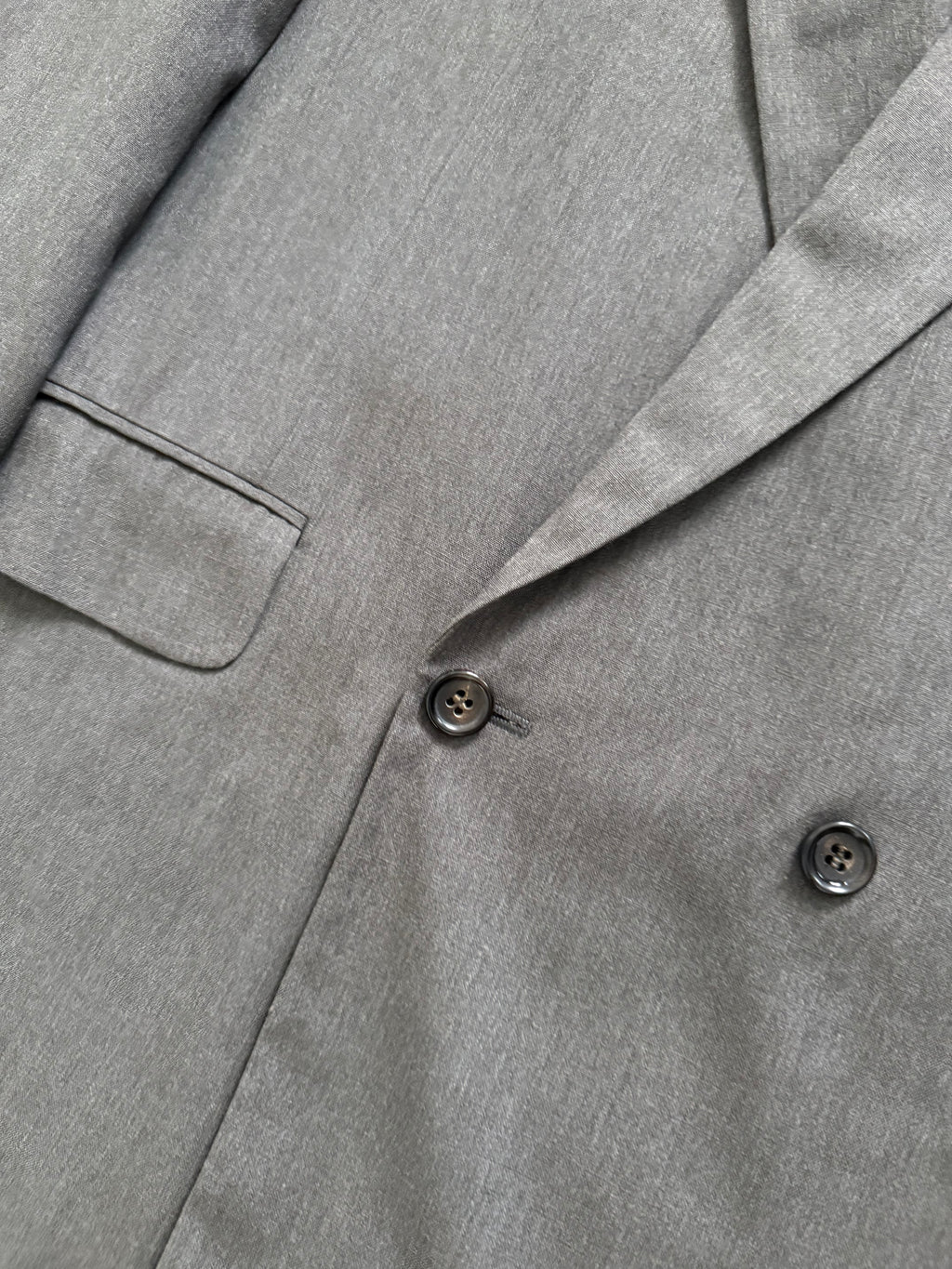 Comme Des Garcons Homme 1989 Double Breasted Pleated Wool Grey Suit - Size S Jacket / 28" Waist
