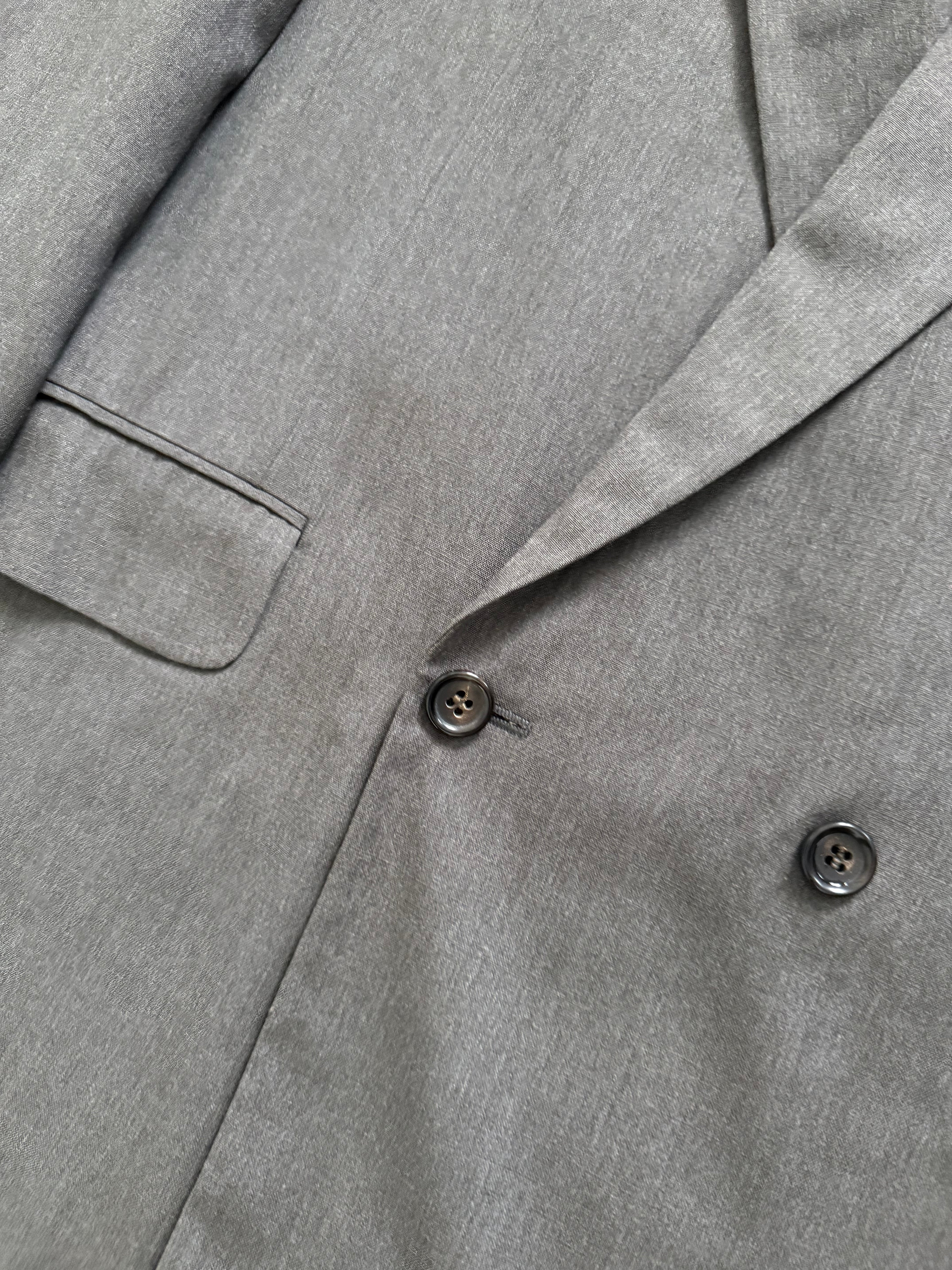 Comme Des Garcons Homme 1989 Double Breasted Pleated Wool Grey Suit - Size S Jacket / 28" Waist