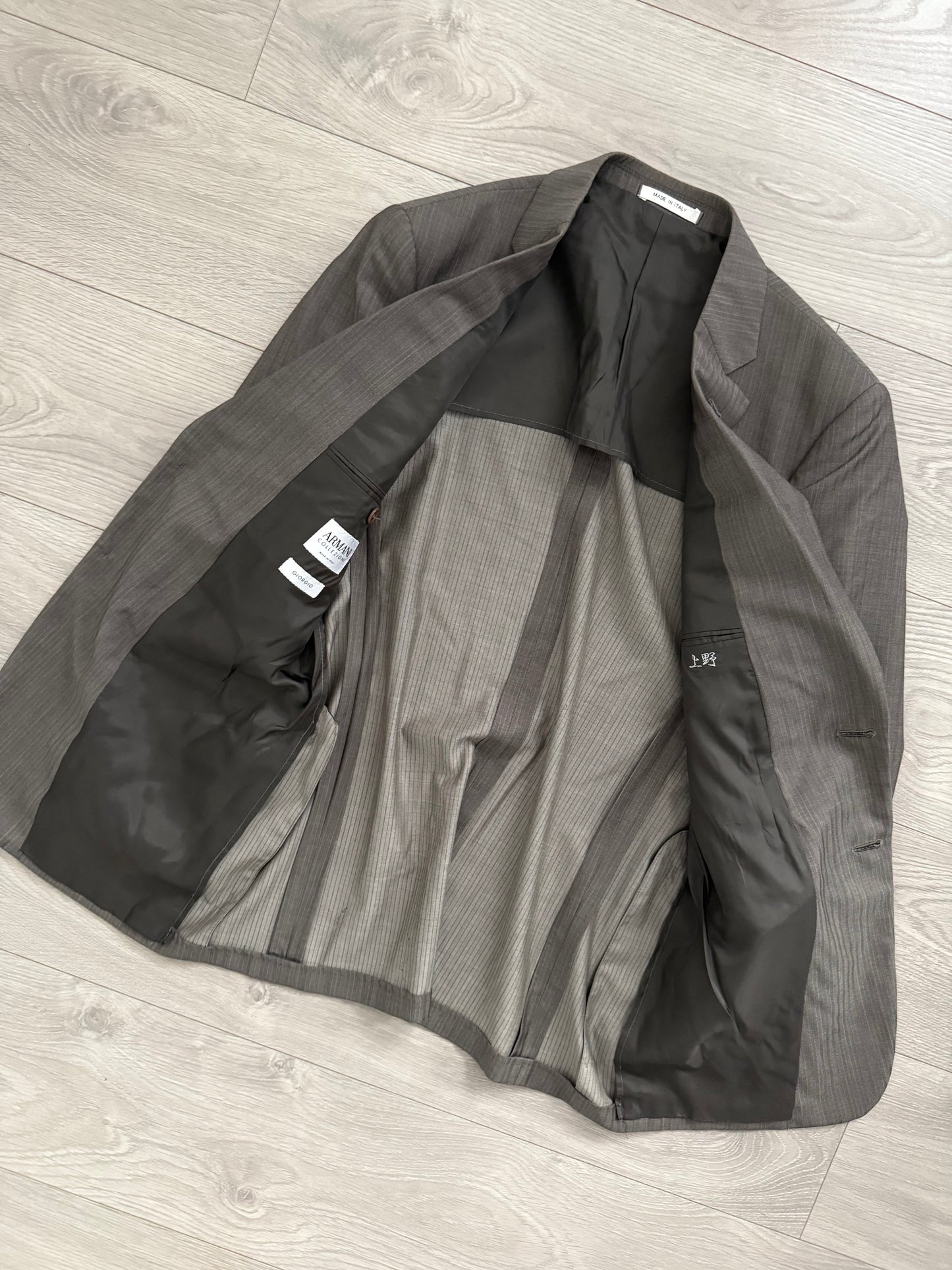 Armani 2003 Pleated Wool Suit - Size M Jacket / 32" Waist