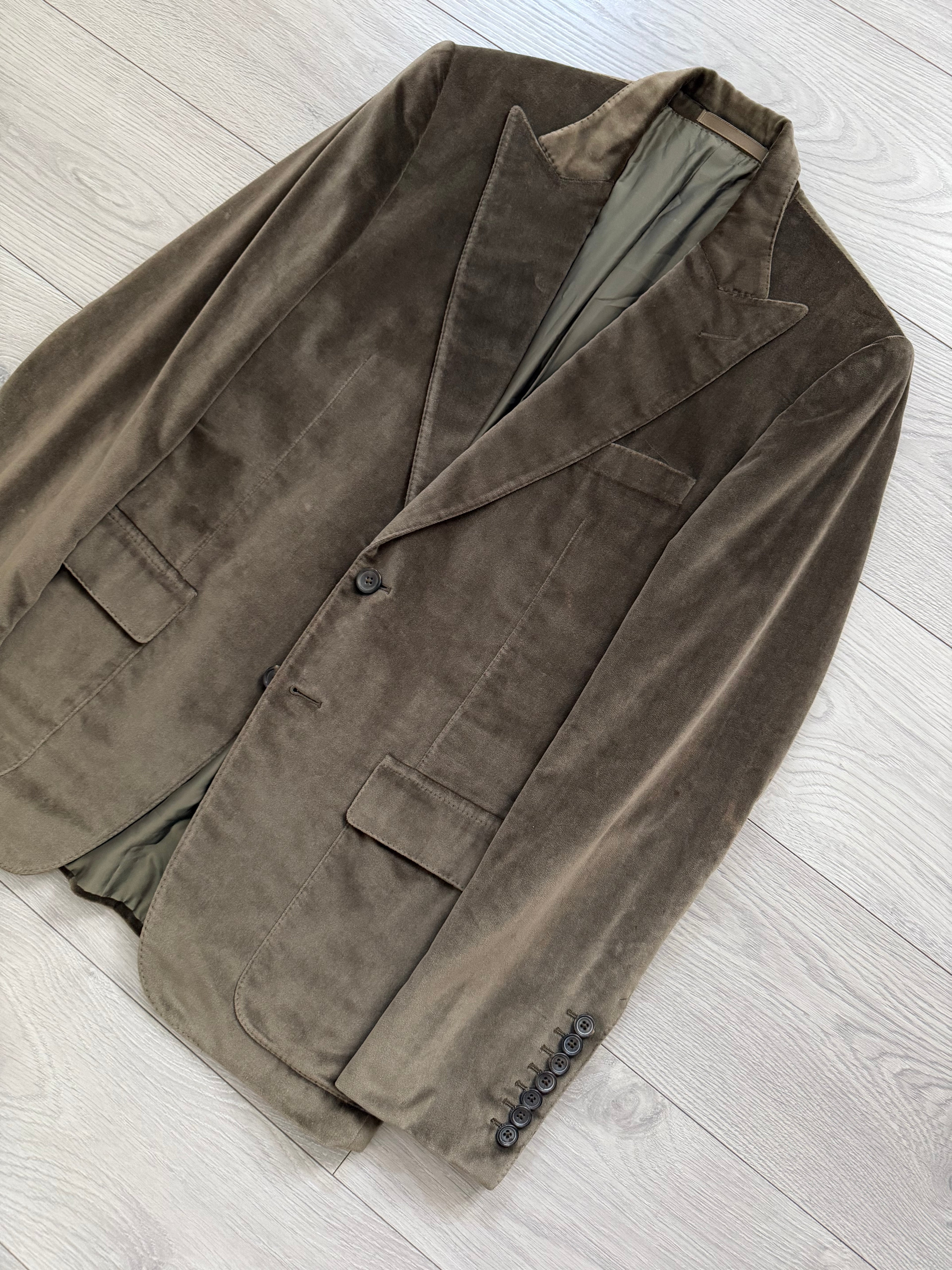Gucci by Tom Ford SS2004 Velvet Peaked Lapel Jacket - Size S
