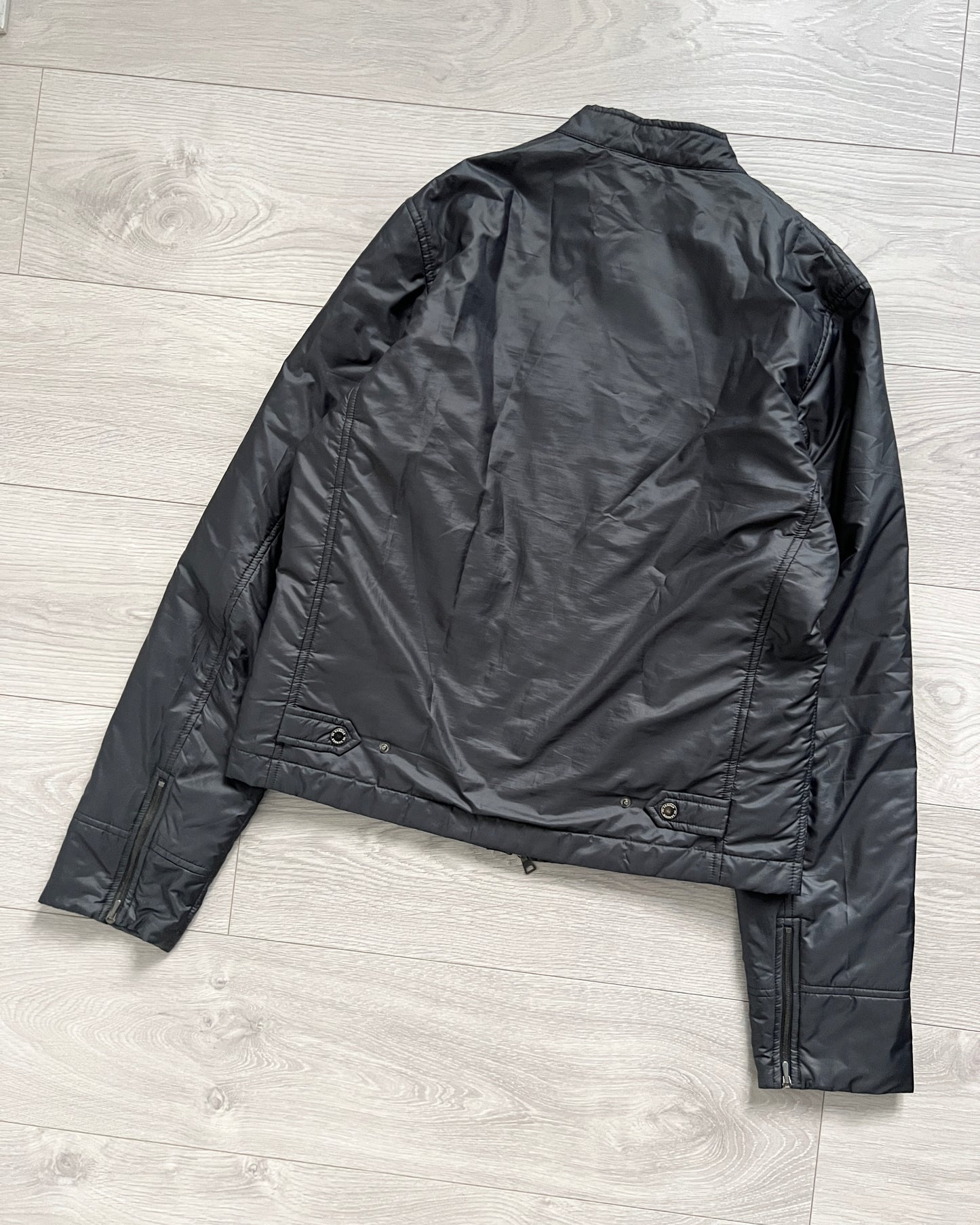 Jil Sander by Raf Simons 00s Padded Cafe Racer Moto Jacket - Size M