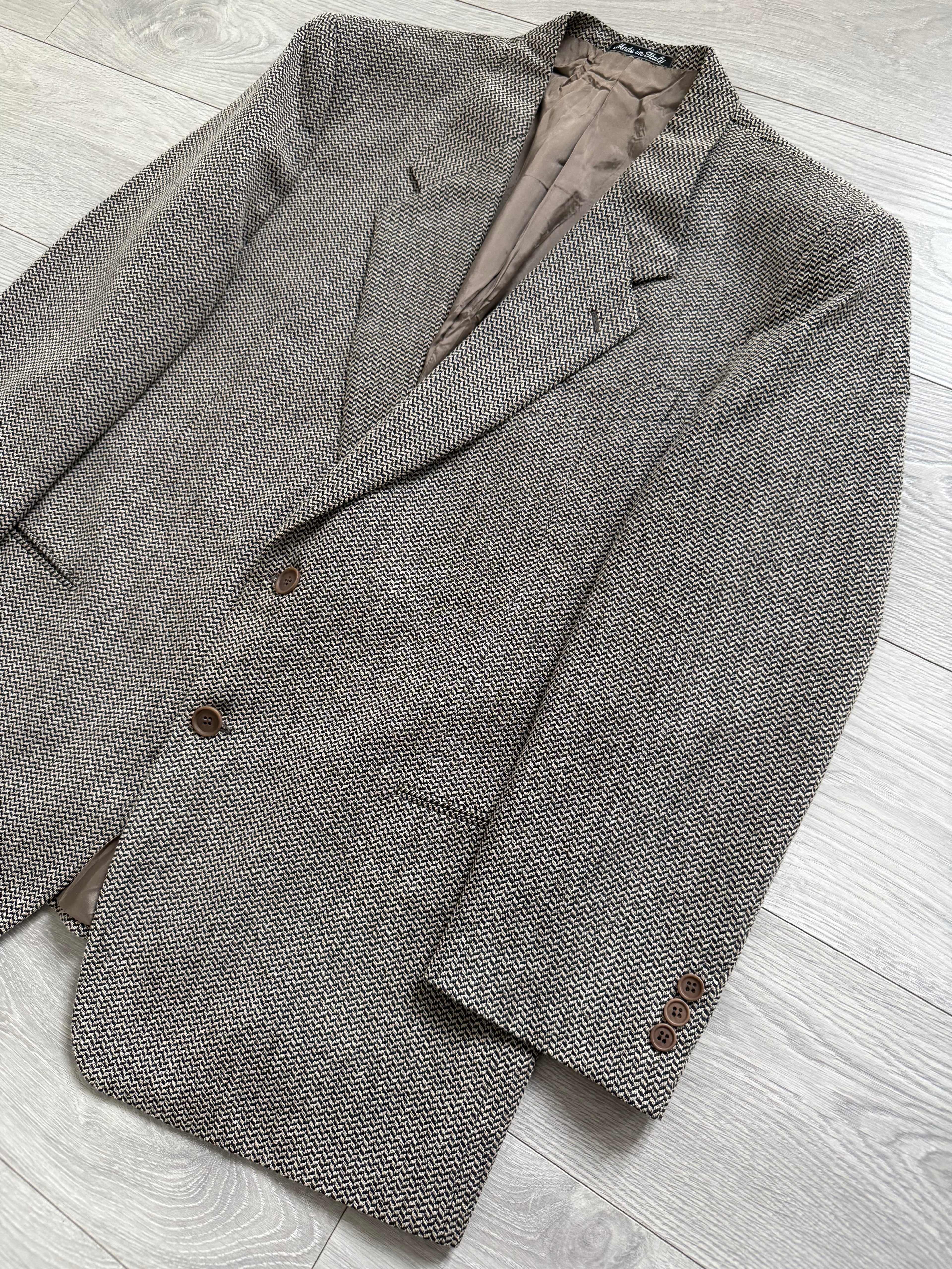 Giorgio Armani Mani 2B Wool Textured Sport Jacket Blazer - Size XXL