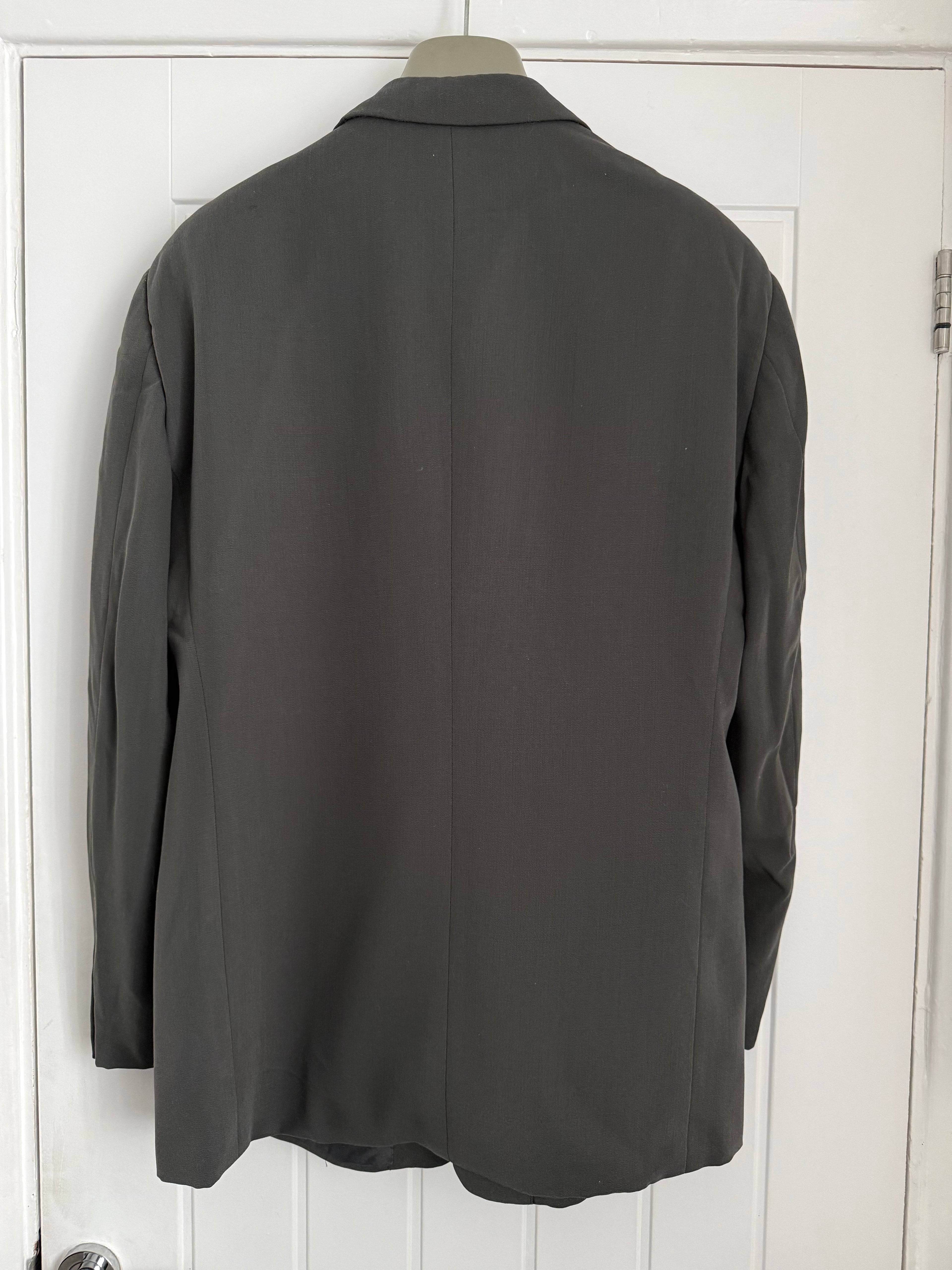 Giorgio Armani 1980s Fluid Wool 3B Blazer Jacket - Size XL