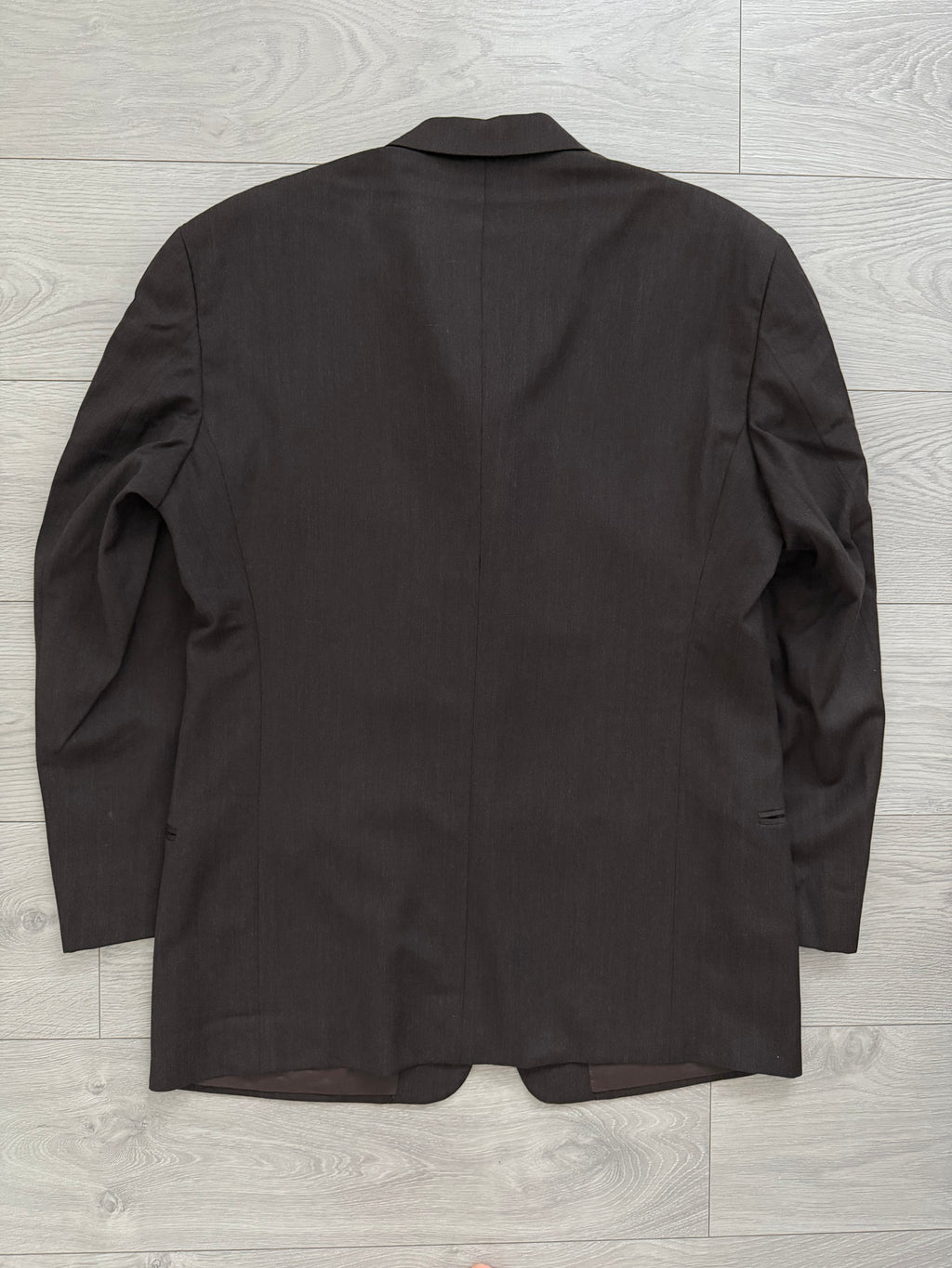 Giorgio Armani 1980s 3B Brown Double-Pleated Wool Suit - Size XL Jacket / 32" Waist