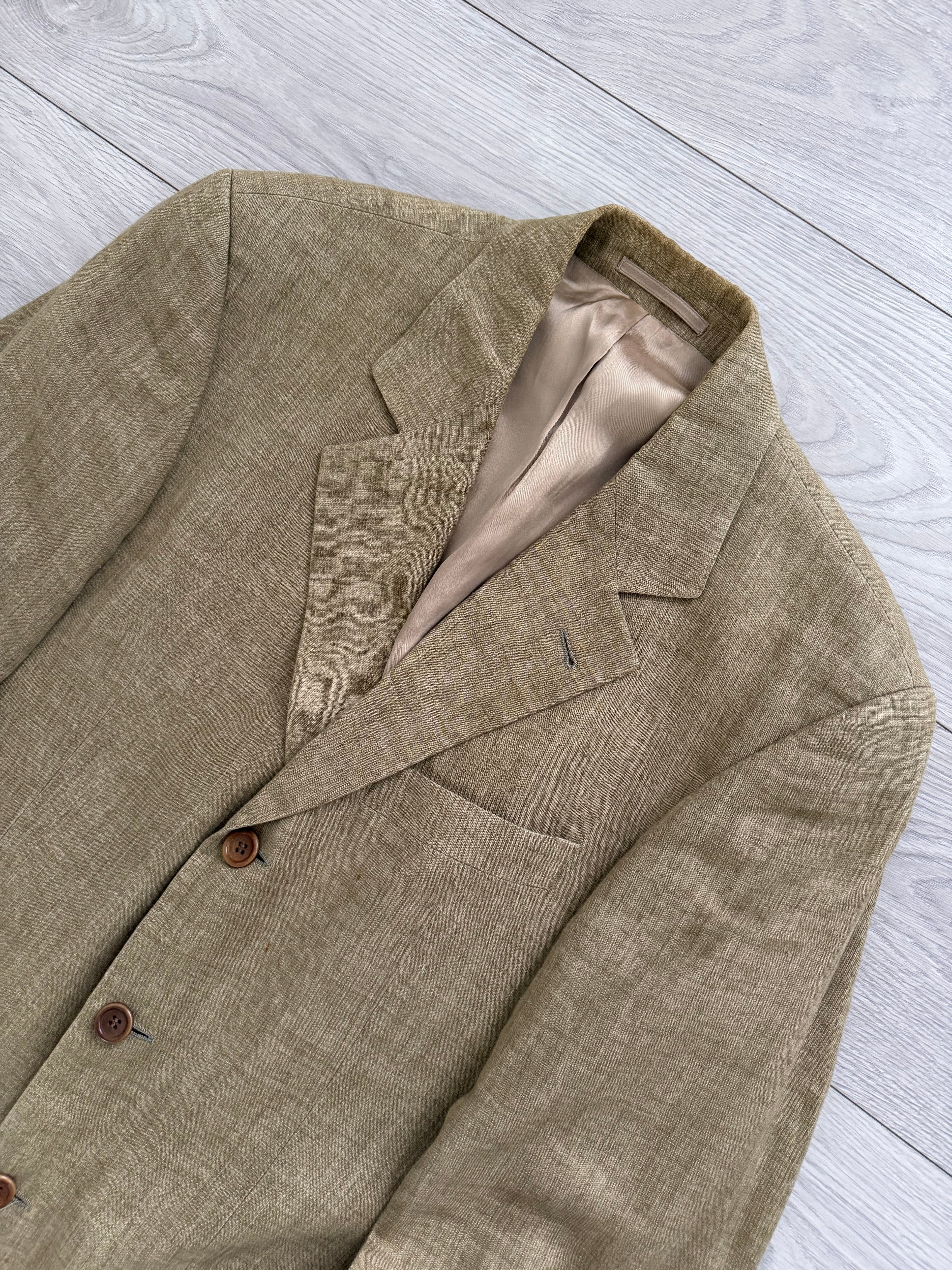 Hugo Boss 1990s Linen 3B Jacket - Size M