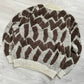 Issey Miyake 1990s Geometric Abstract Pattern Oversized Boxy Knit Sweater - Size S