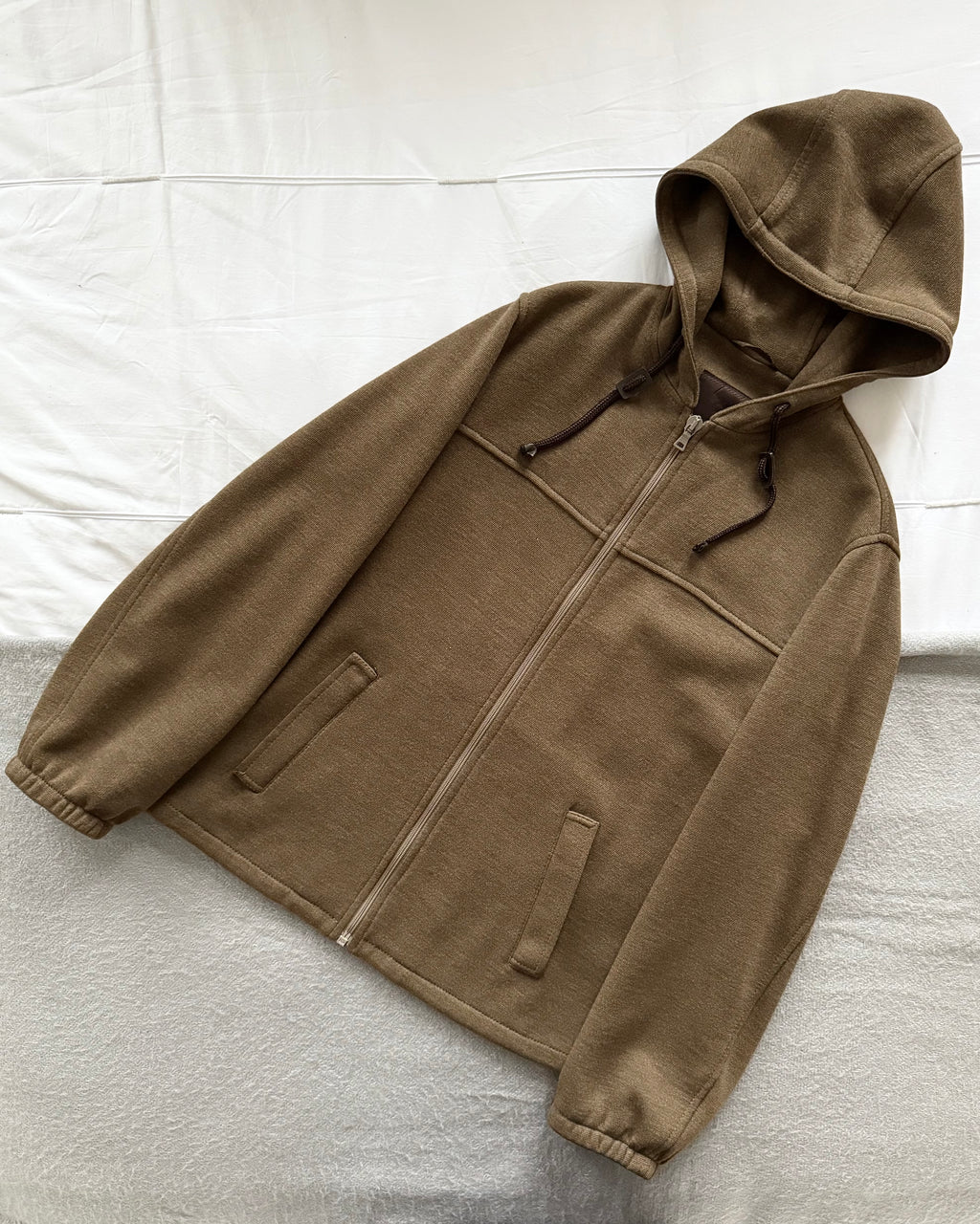 Prada Mainline FW1998 Hooded Wool Knit Jacket - Size L