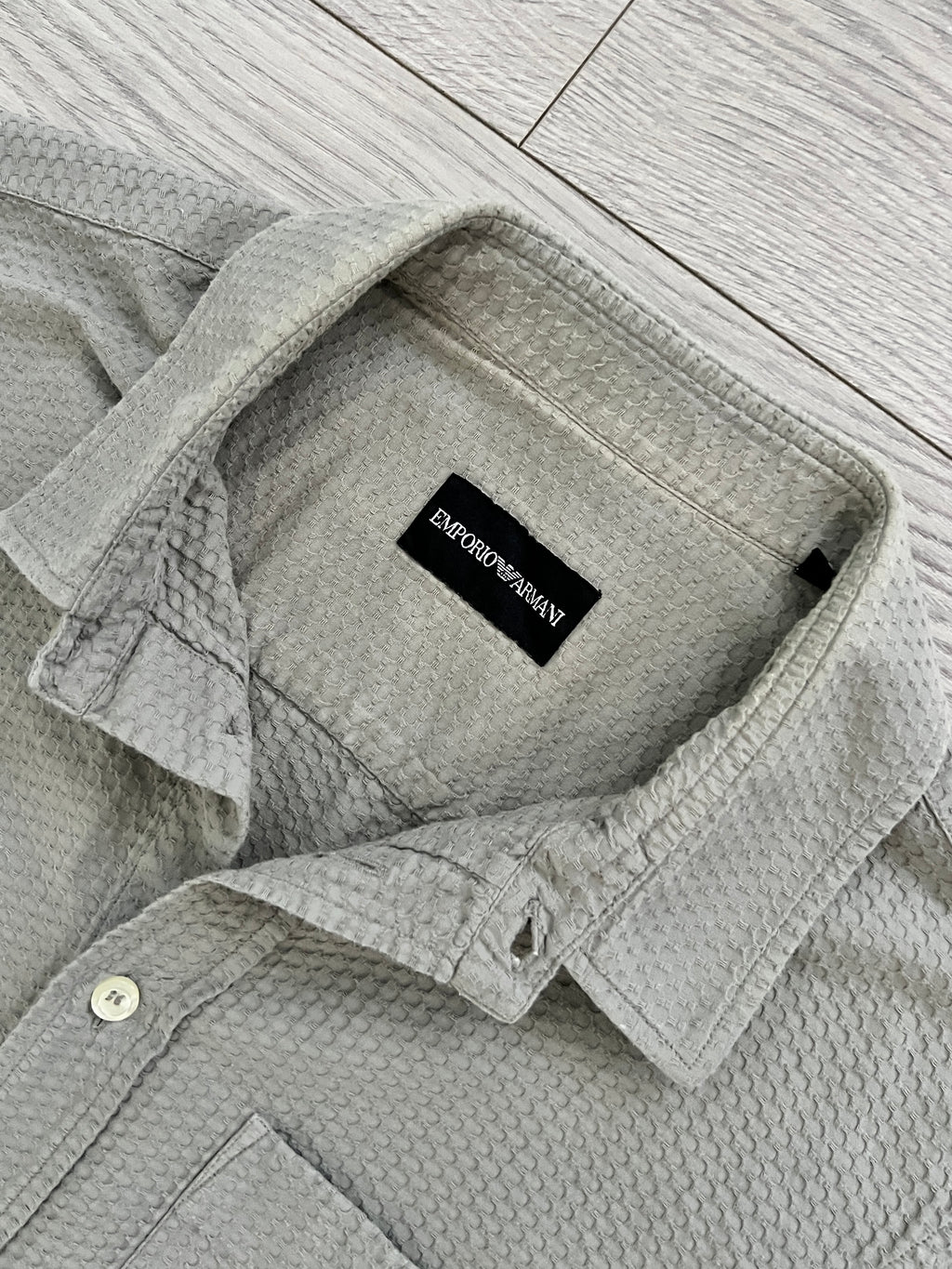 Emporio Armani 1990s Textured Shirt - Size S