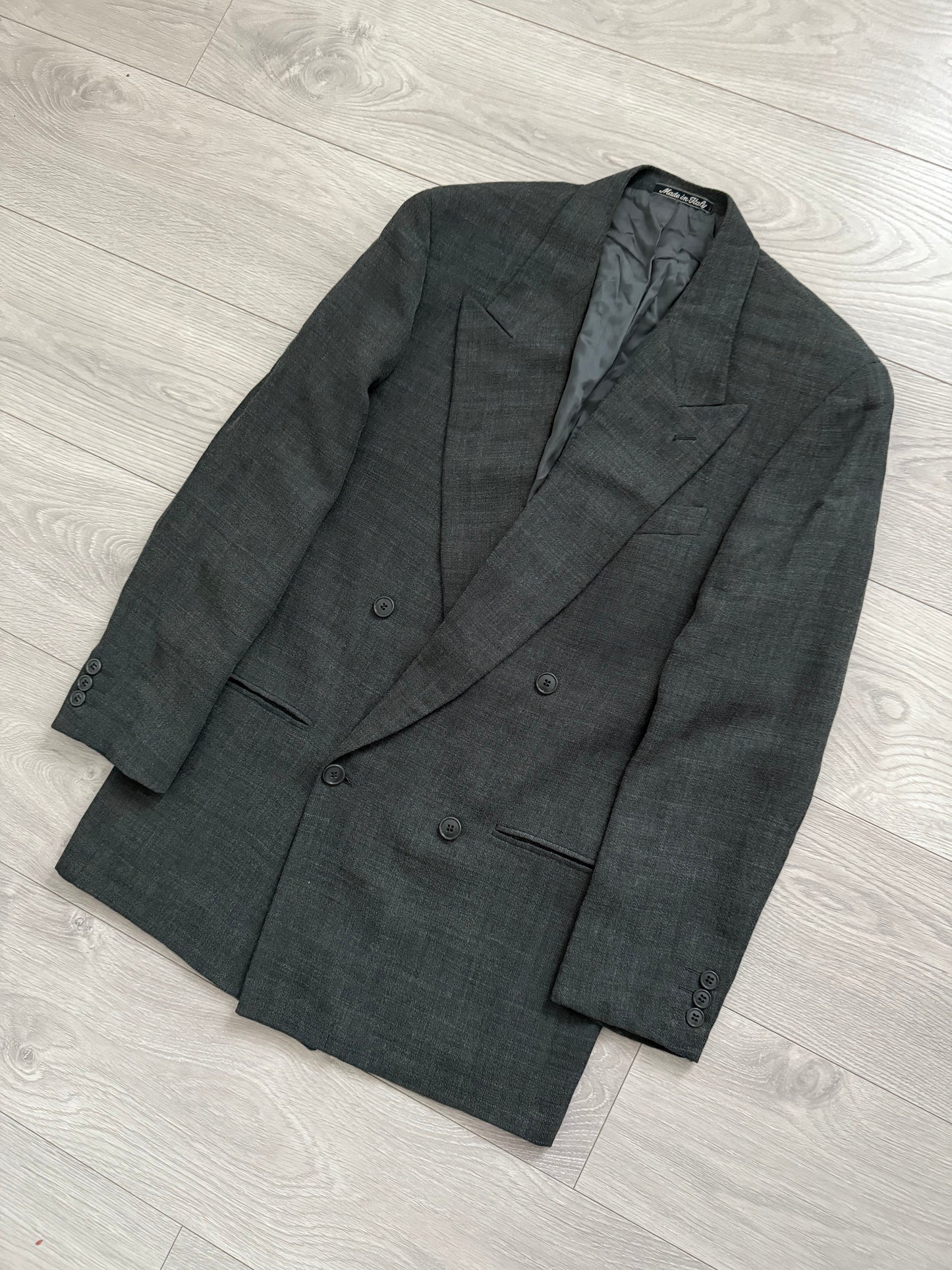 Emporio Armani 1990s Double-Breasted Wool Suit - Size S Jacket / 30" Waist