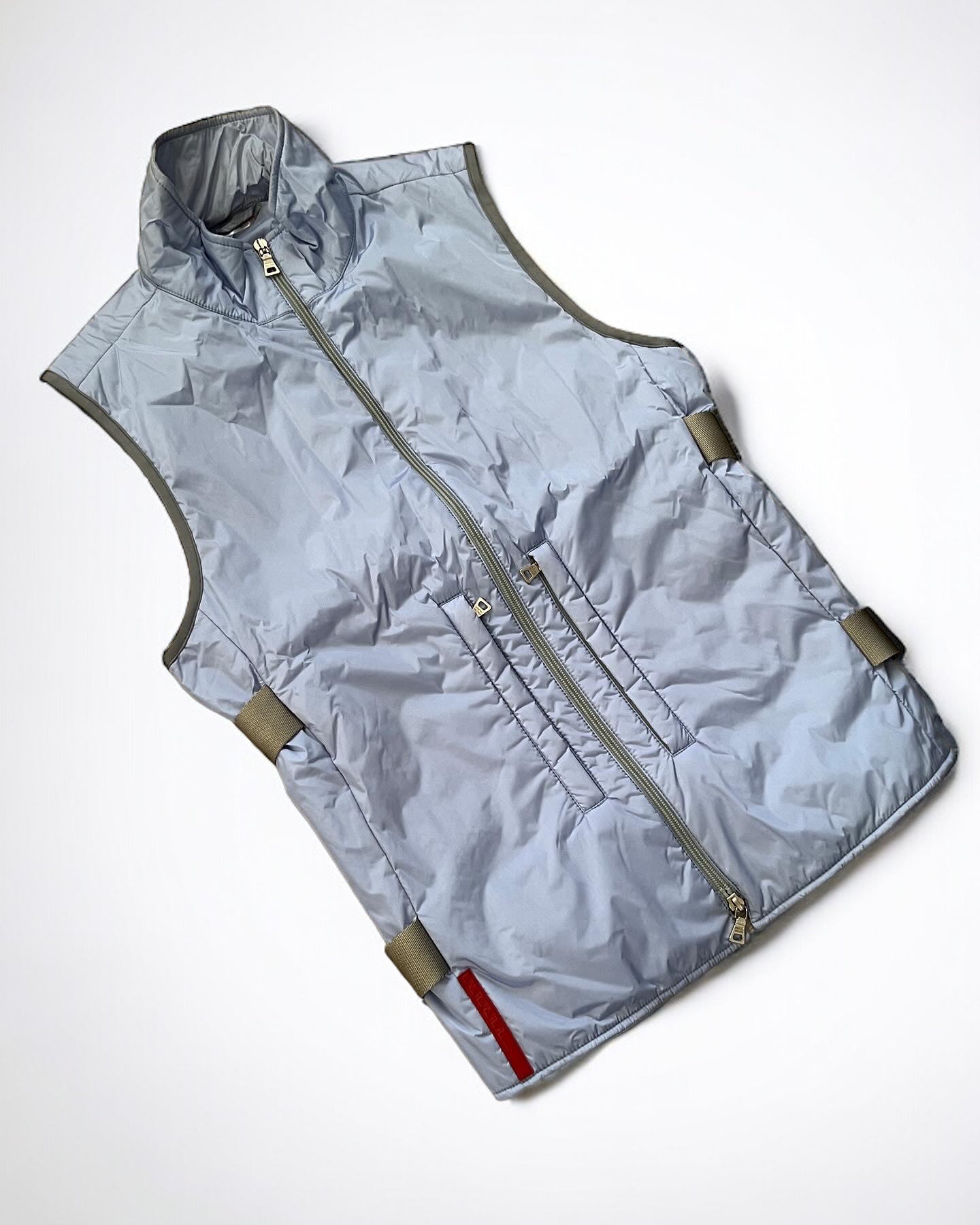 Prada Sport AW1999 Technical Strapped Mesh-Back Padded Nylon Vest