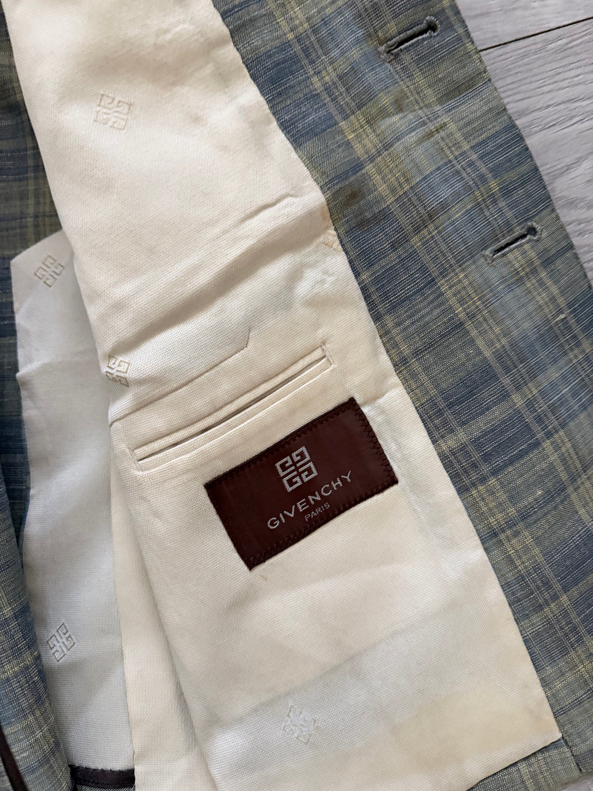 Givenchy 1990s 2B Linen Cotton Sport Jacket Blazer - Size XS