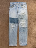 Maison Martin Margiela Artisanal Line (0)(10) AW1999 Re-Worked Panelled Denim Jeans - Size 32" Waist
