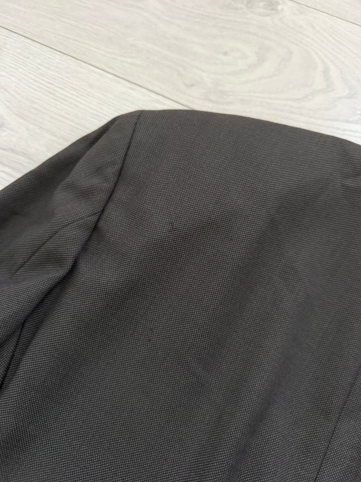 Hugo Boss 1980s Super 100s Peaked Lapel Double Breasted Wool Taupe Brown Sport Jacket Blazer - Size L