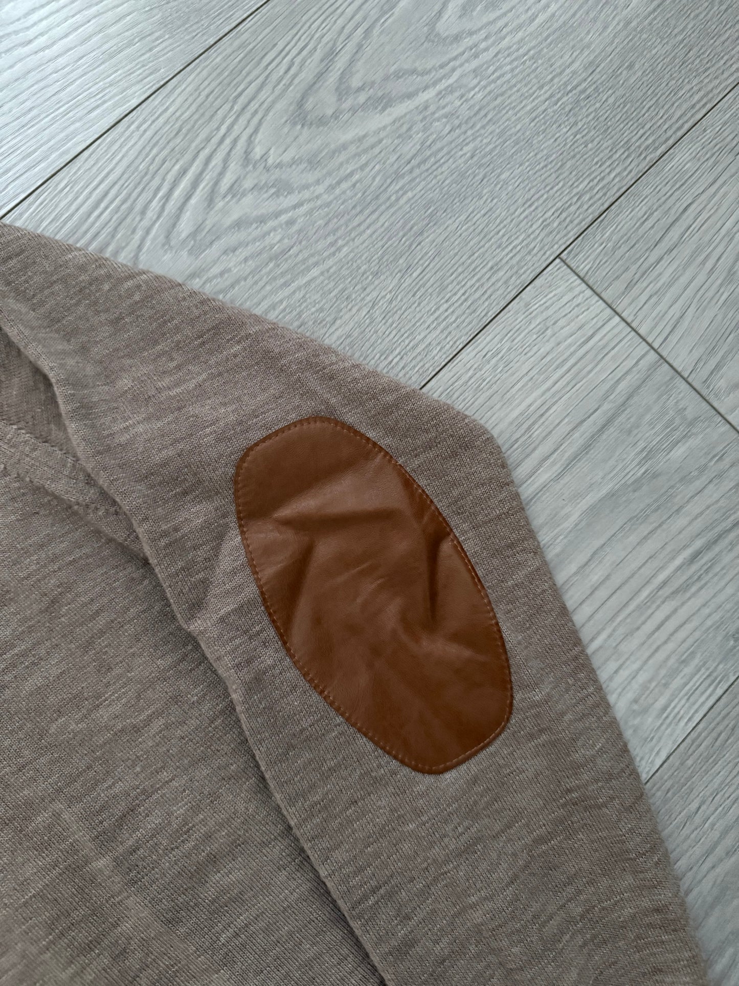 Maison Martin Margiela FW1999 Wool Leather Elbow Patch Turtleneck Knit Sweater - Size M