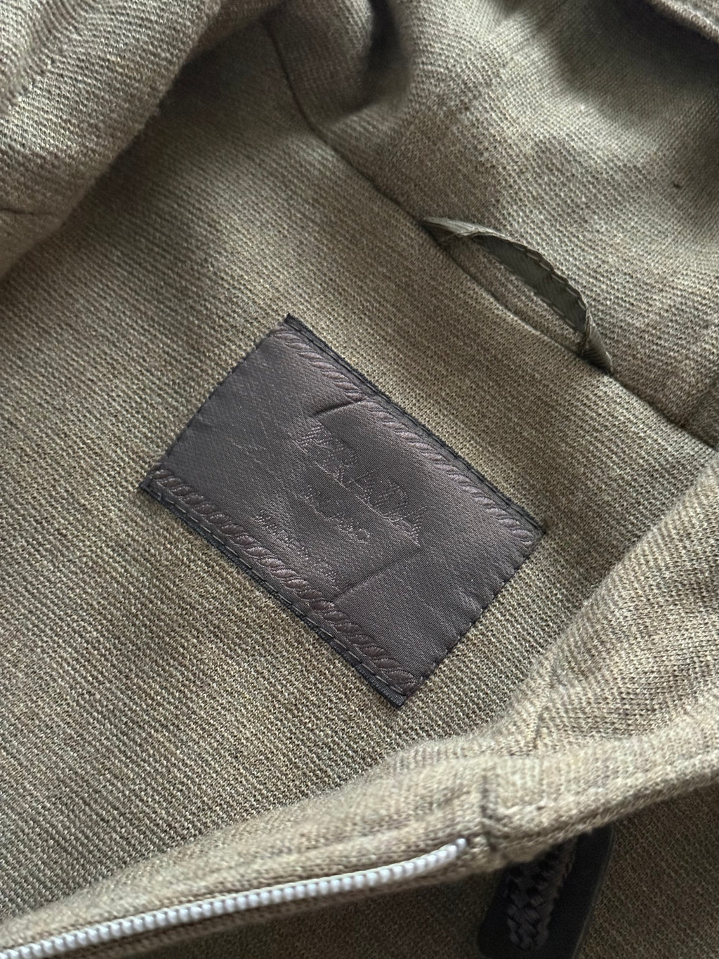 Prada Mainline FW1998 Hooded Wool Knit Jacket - Size L