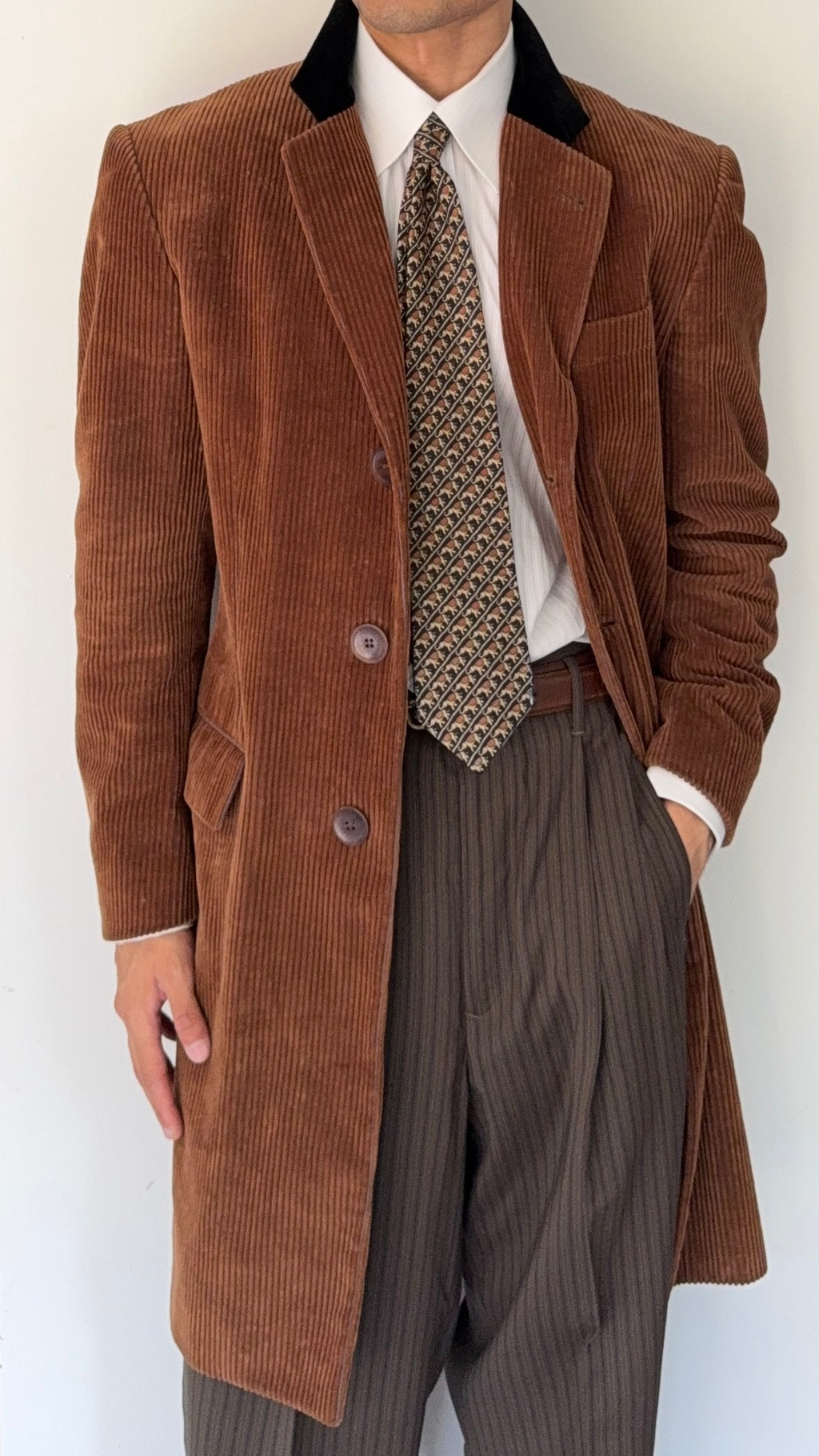 Jean Paul Gaultier 1990s Jumbo Cord Coat - Size S