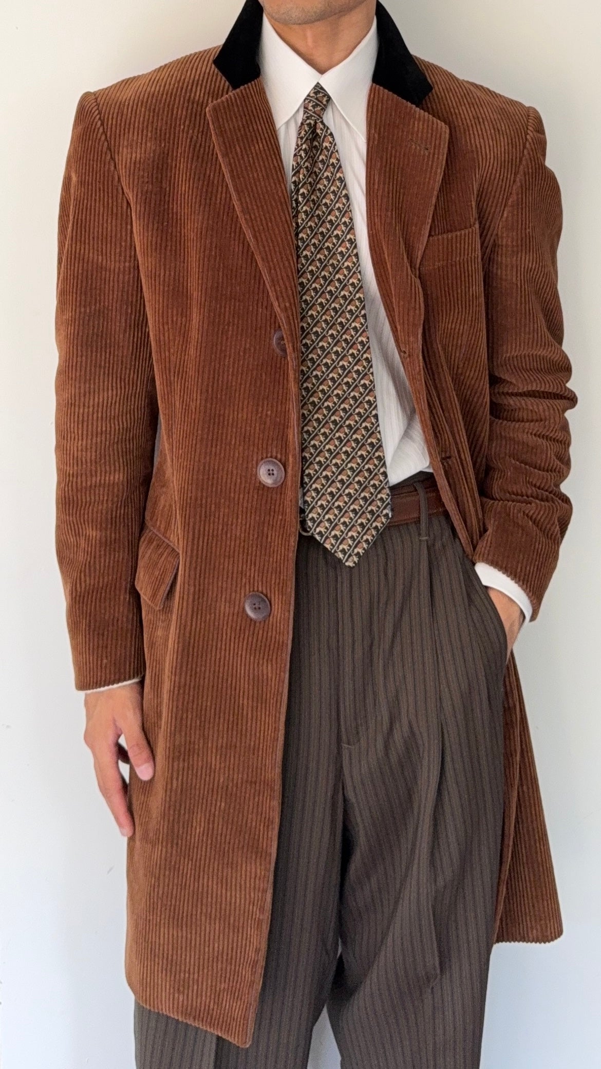 Jean Paul Gaultier 1990s Jumbo Cord Coat - Size S