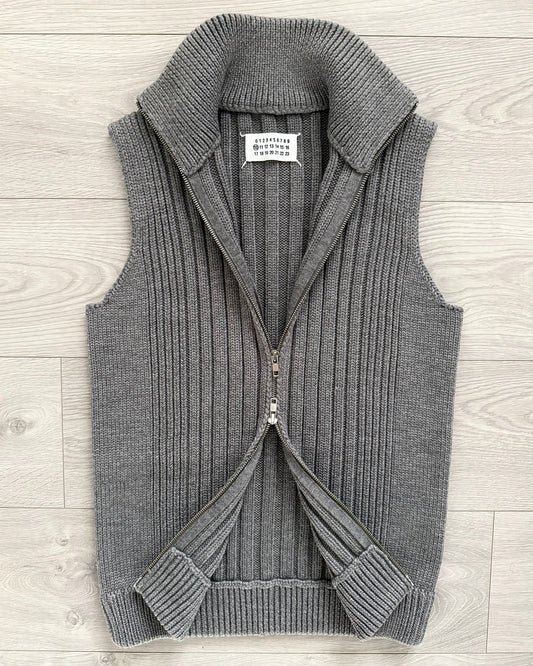 Maison Martin Margiela FW2011 Heavy Knit Ribbed Vest - Size M